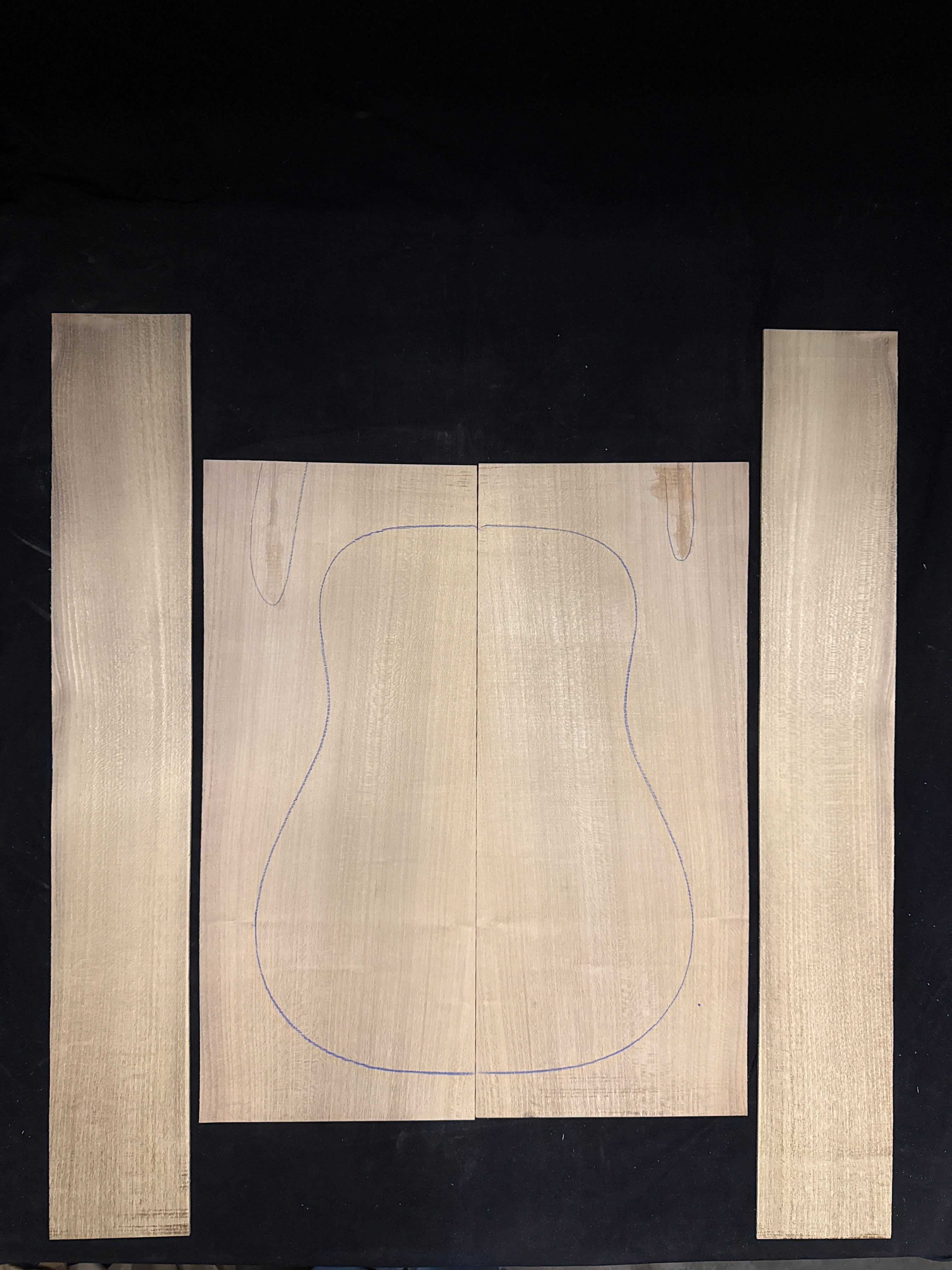 Black Locust Acoustic Guitar Back & Sides Set 19