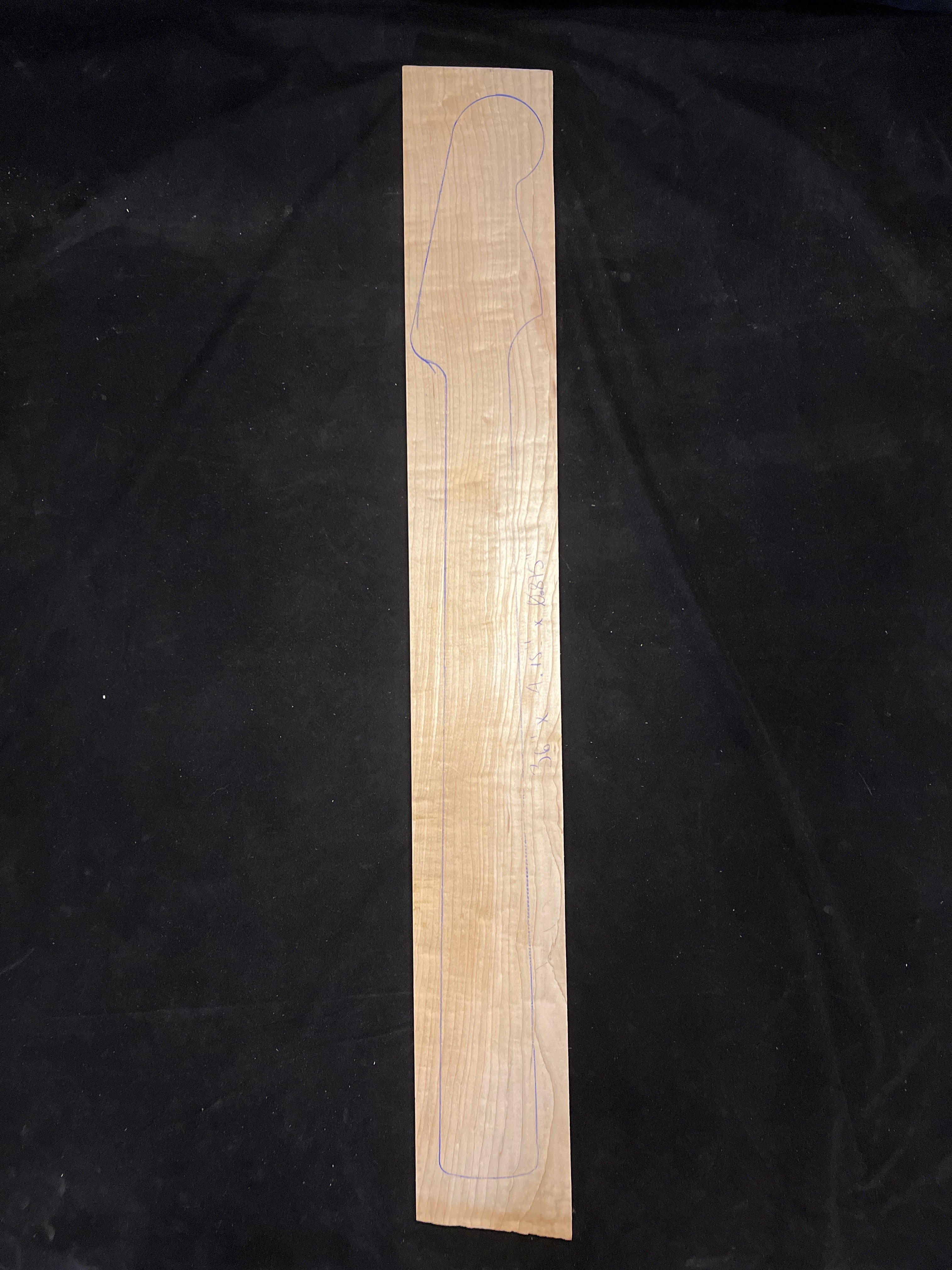 Figured Maple Bass/Electric Guitar Neck Blank 04