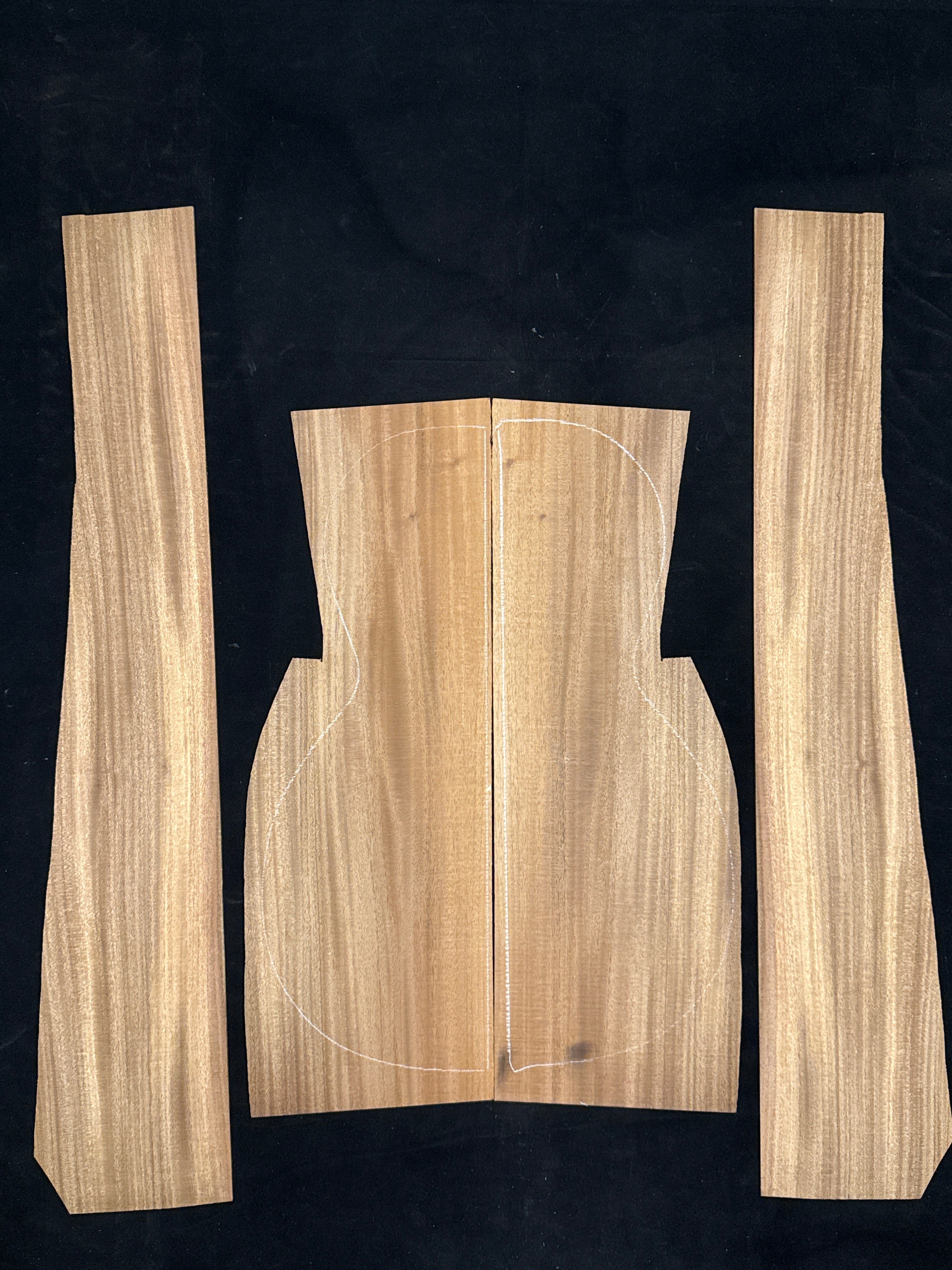 Cuban Mahogany Acoustic Guitar Back & Sides Set 73