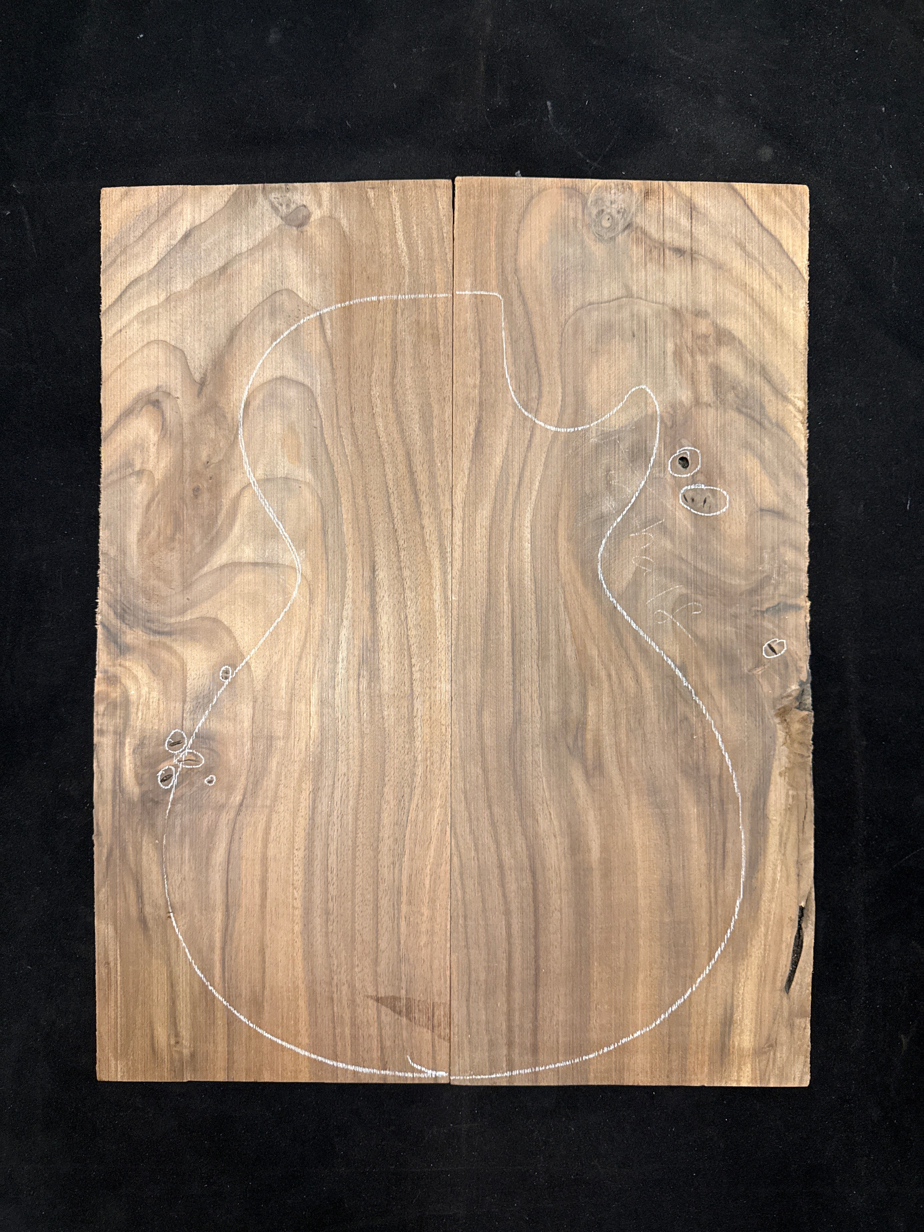 Walnut Electric Guitar Drop Top 09