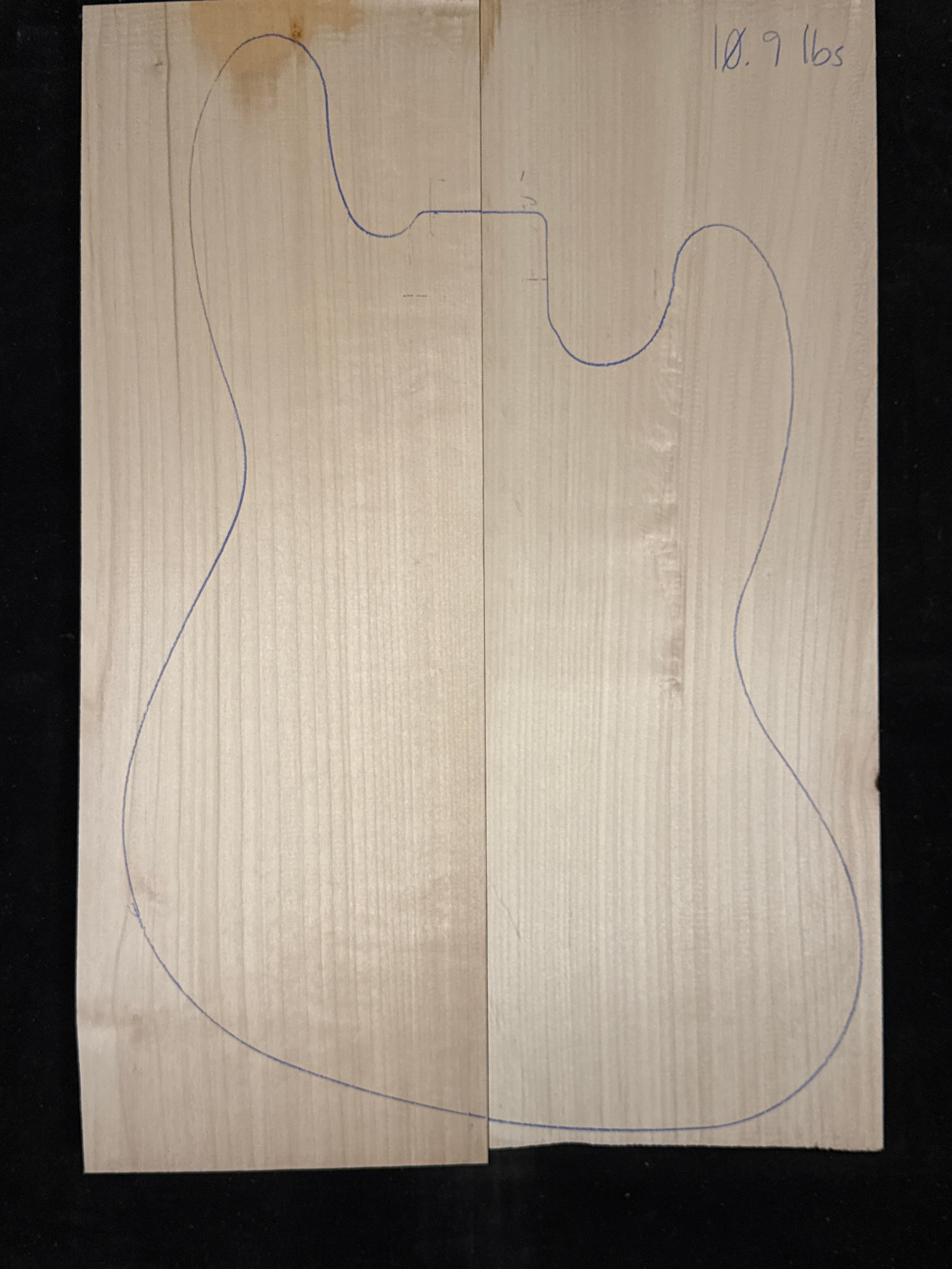 Alder 2-Piece Electric Guitar/Bass Body Blank 08