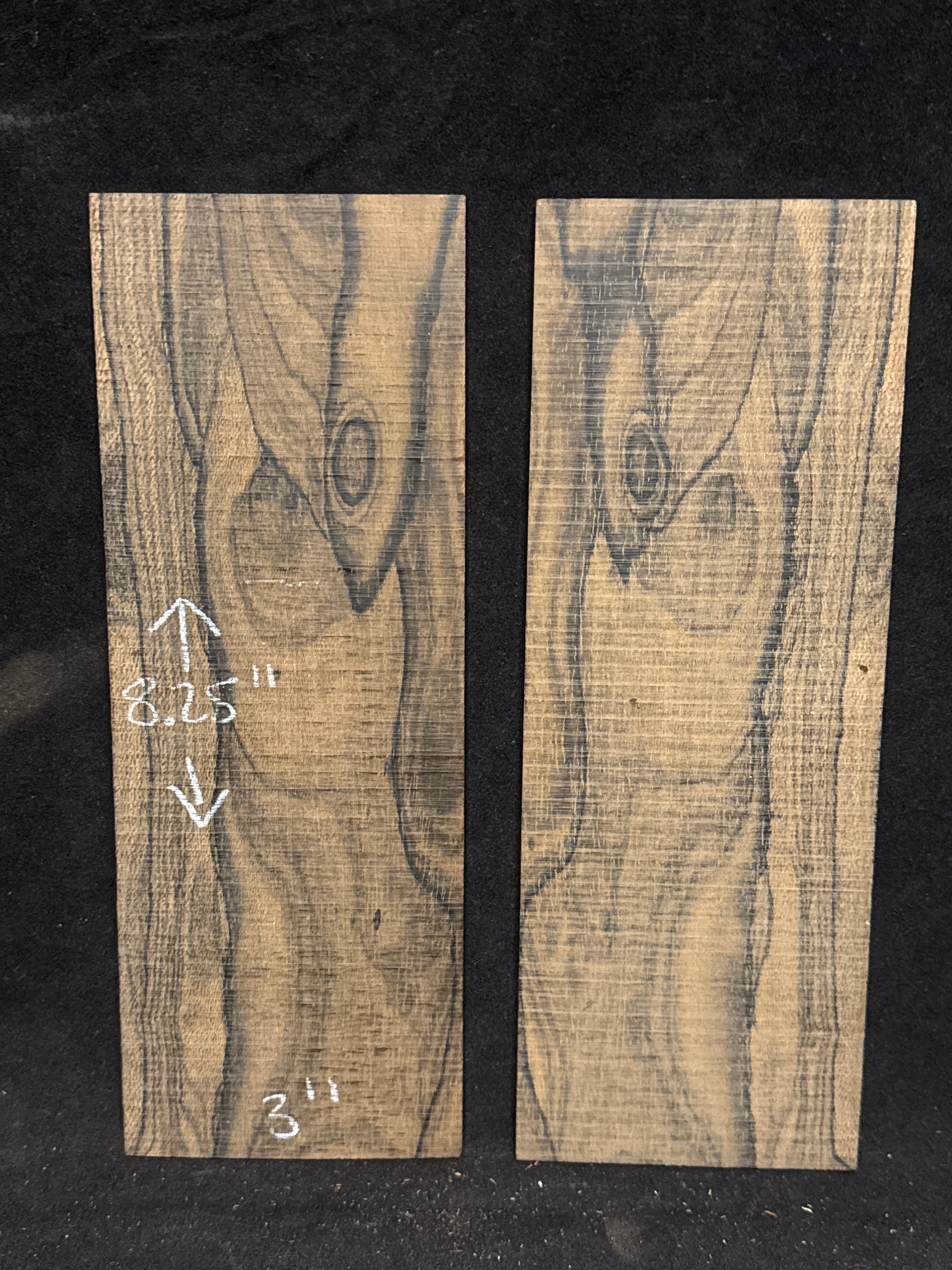 Ziricote Bookmatched Headplate 15