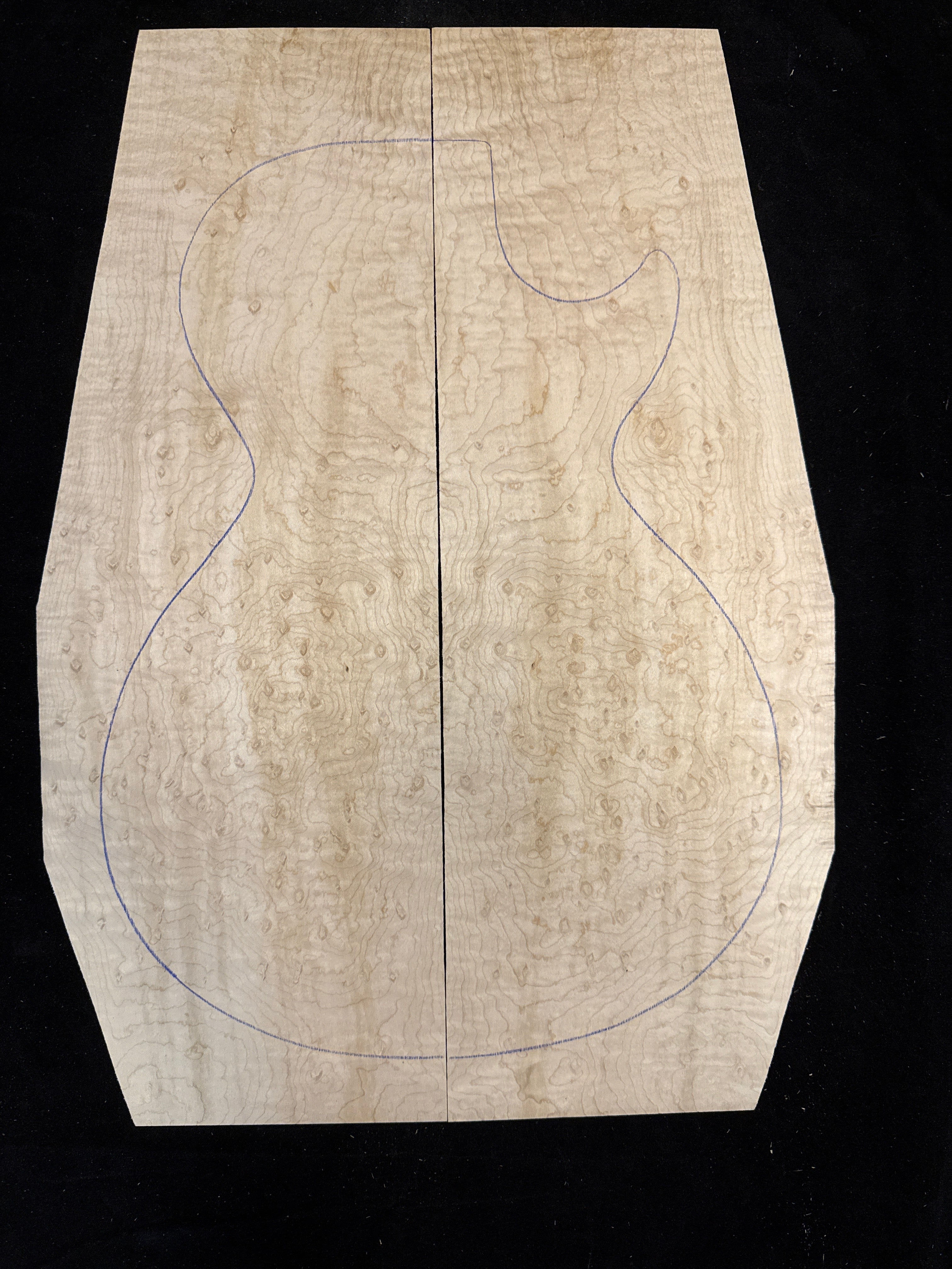Birdseye Maple Electric Guitar Laminate Top 01