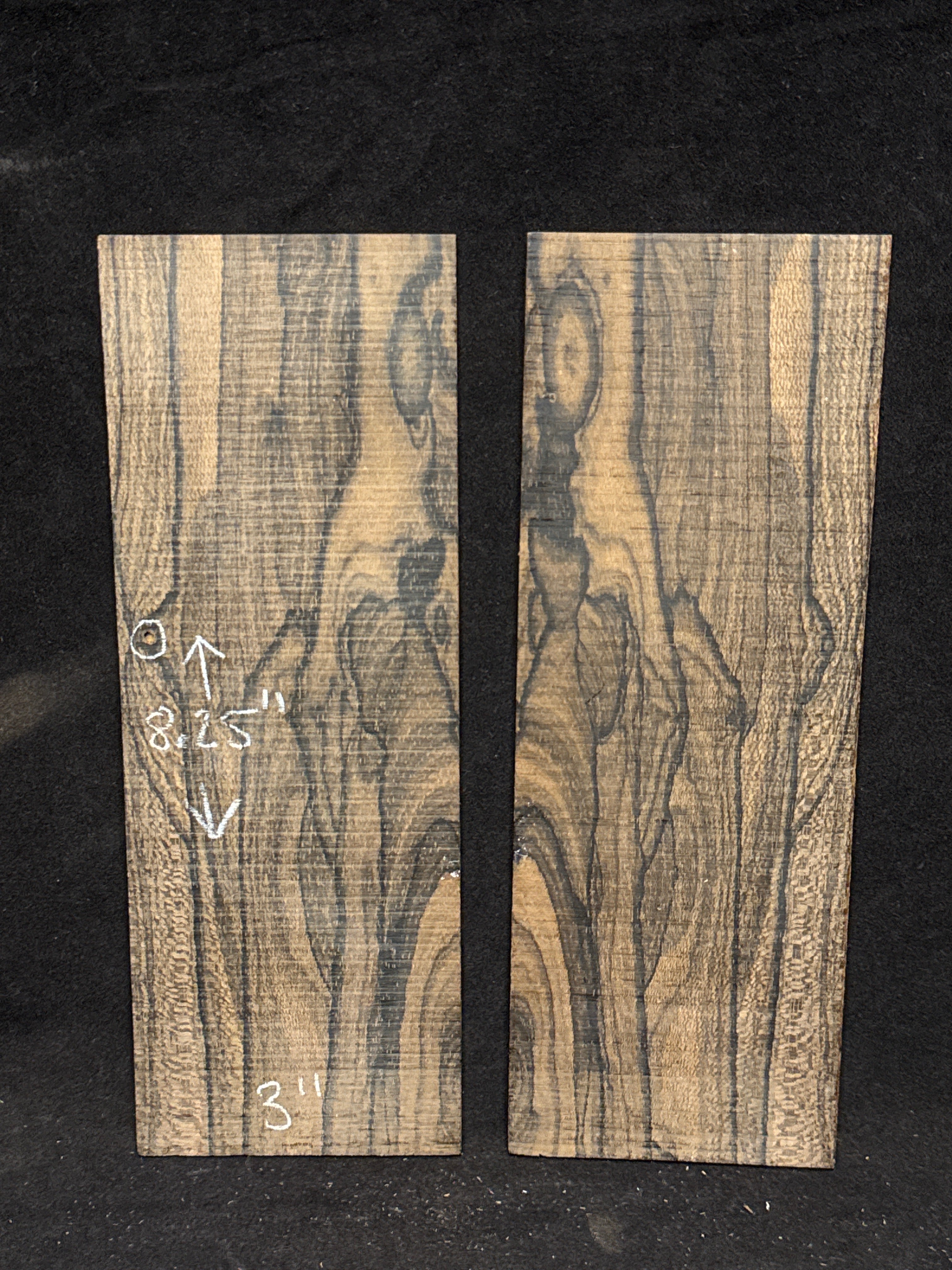 Ziricote Bookmatched Headplate 13