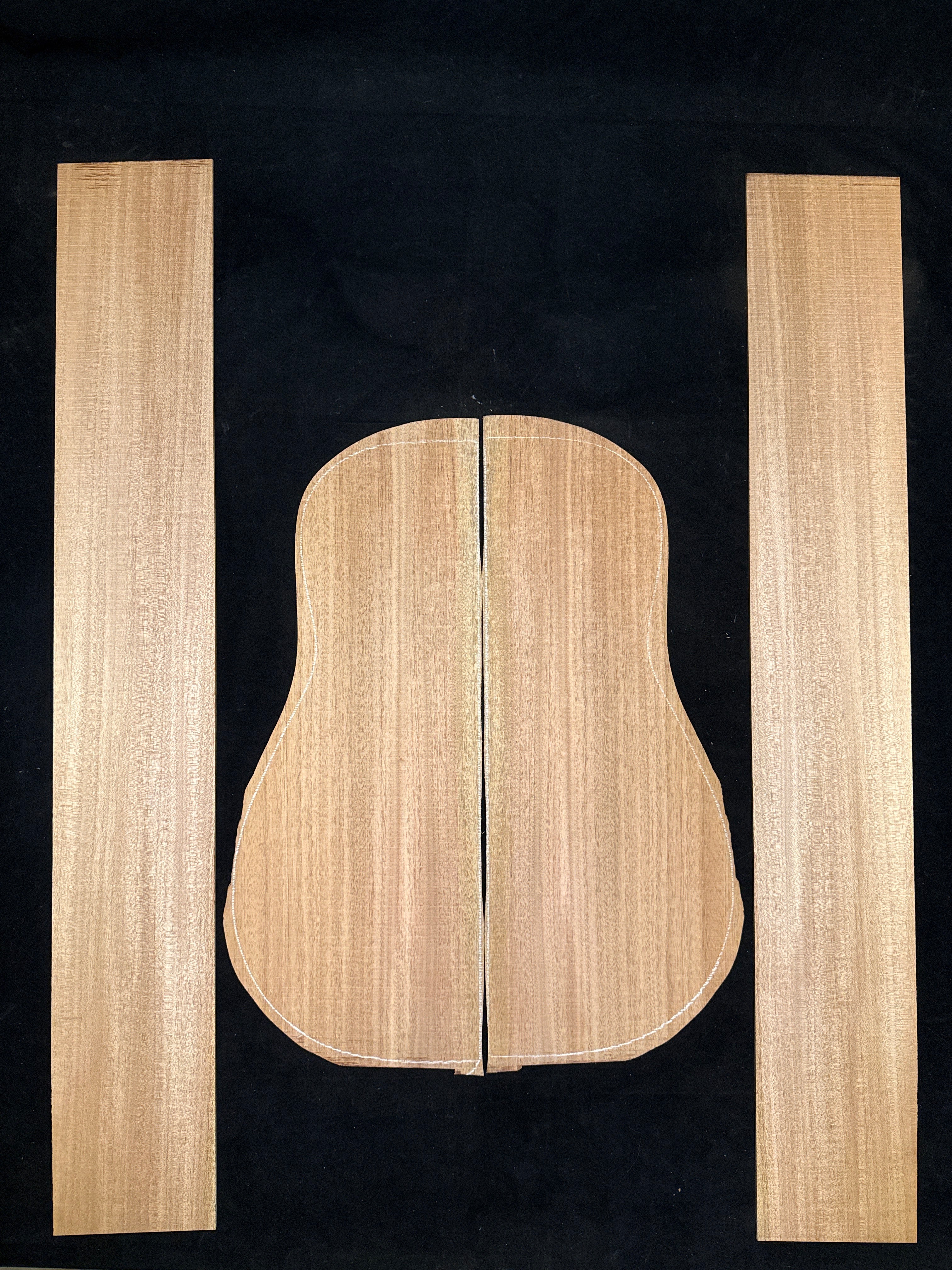 Cuban Mahogany Acoustic Guitar Back & Sides Set 35