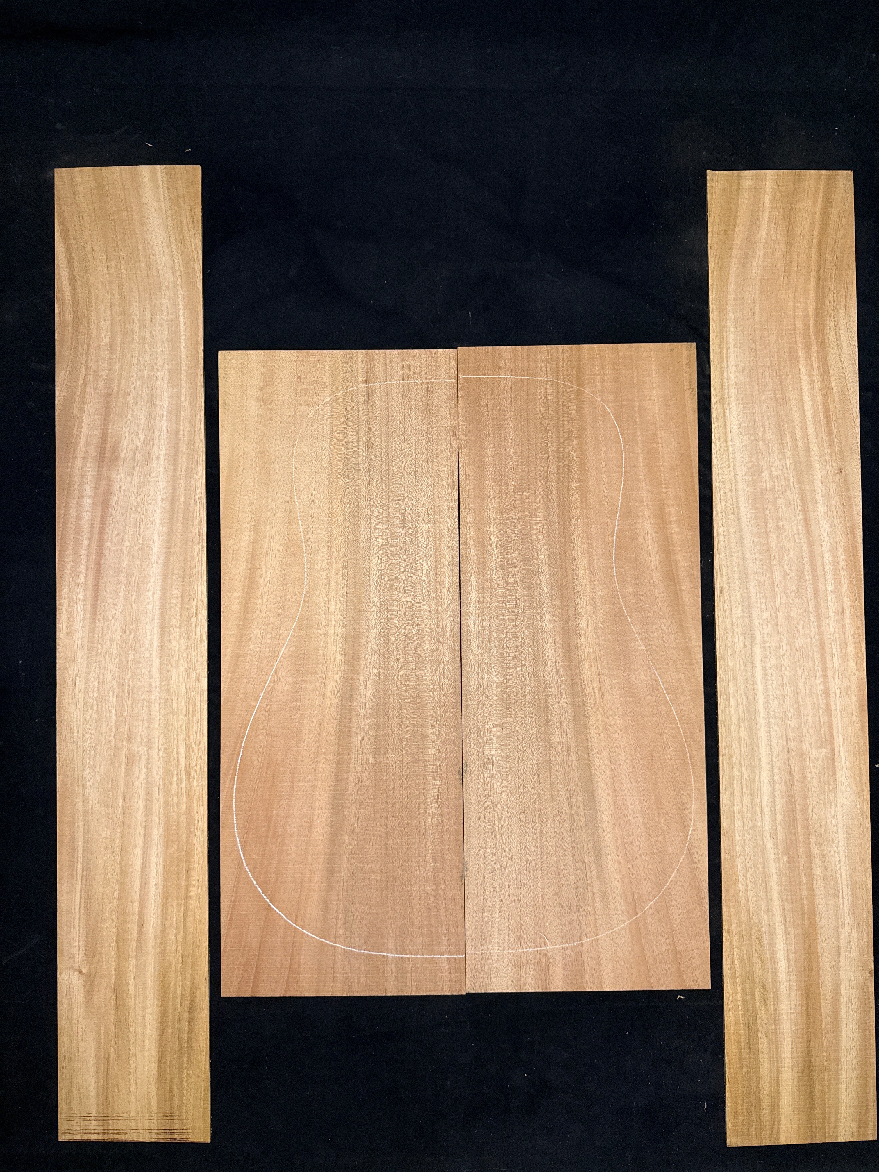 Cuban Mahogany Acoustic Guitar Back & Sides Set 46