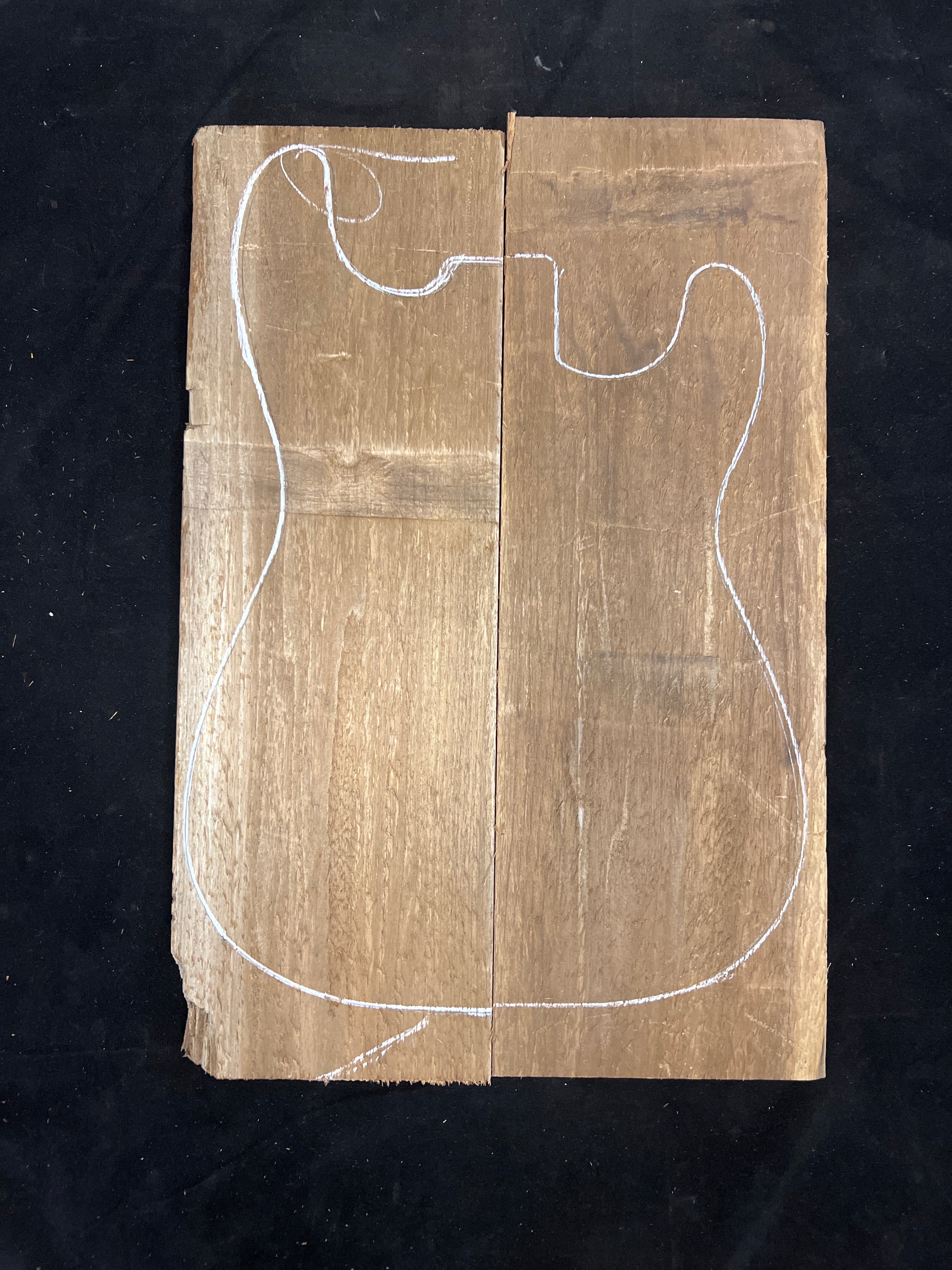 Butternut Electric Guitar 2pc Body Blank