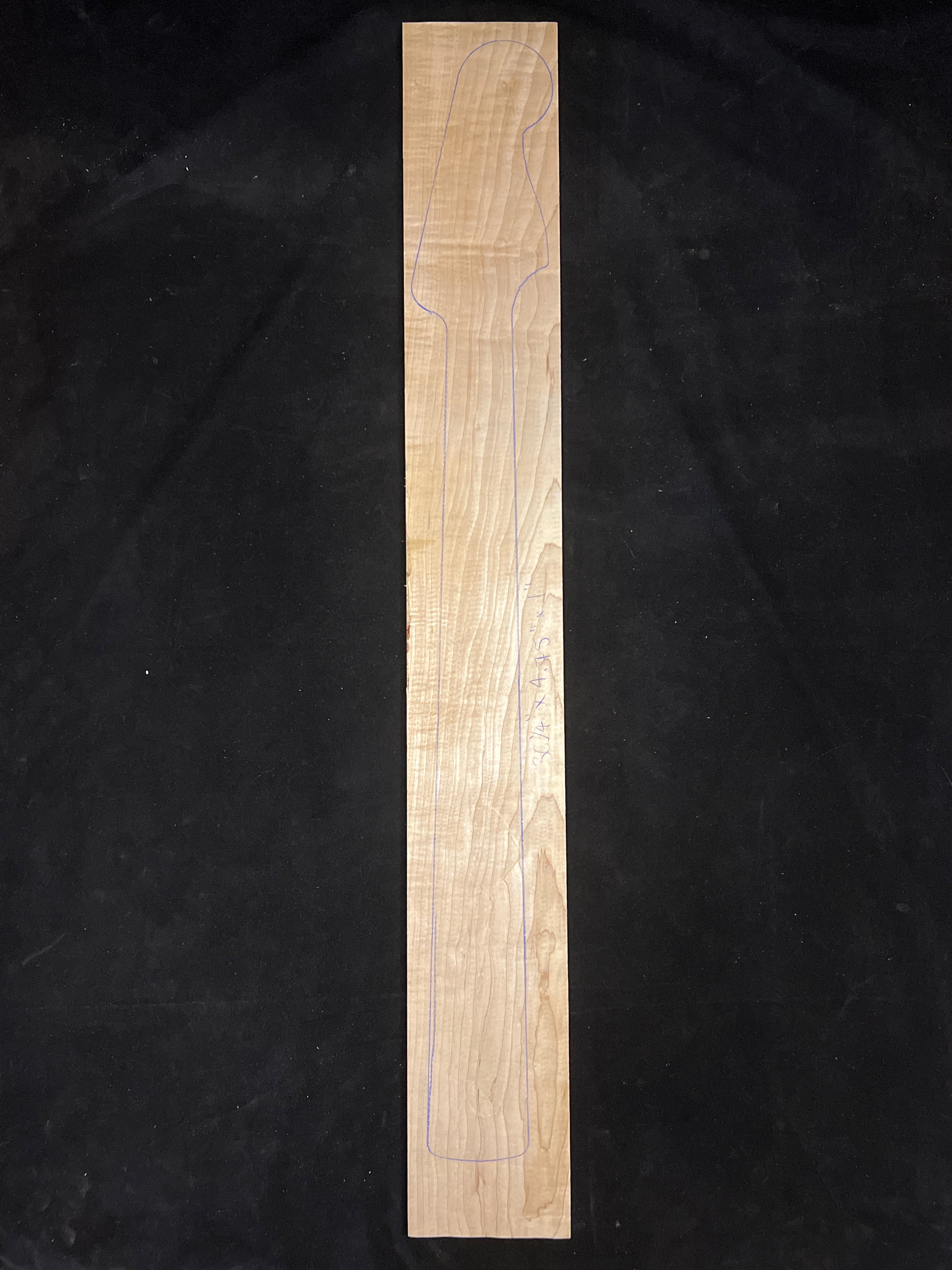Figured Maple Bass/Electric Guitar Neck Blank 02