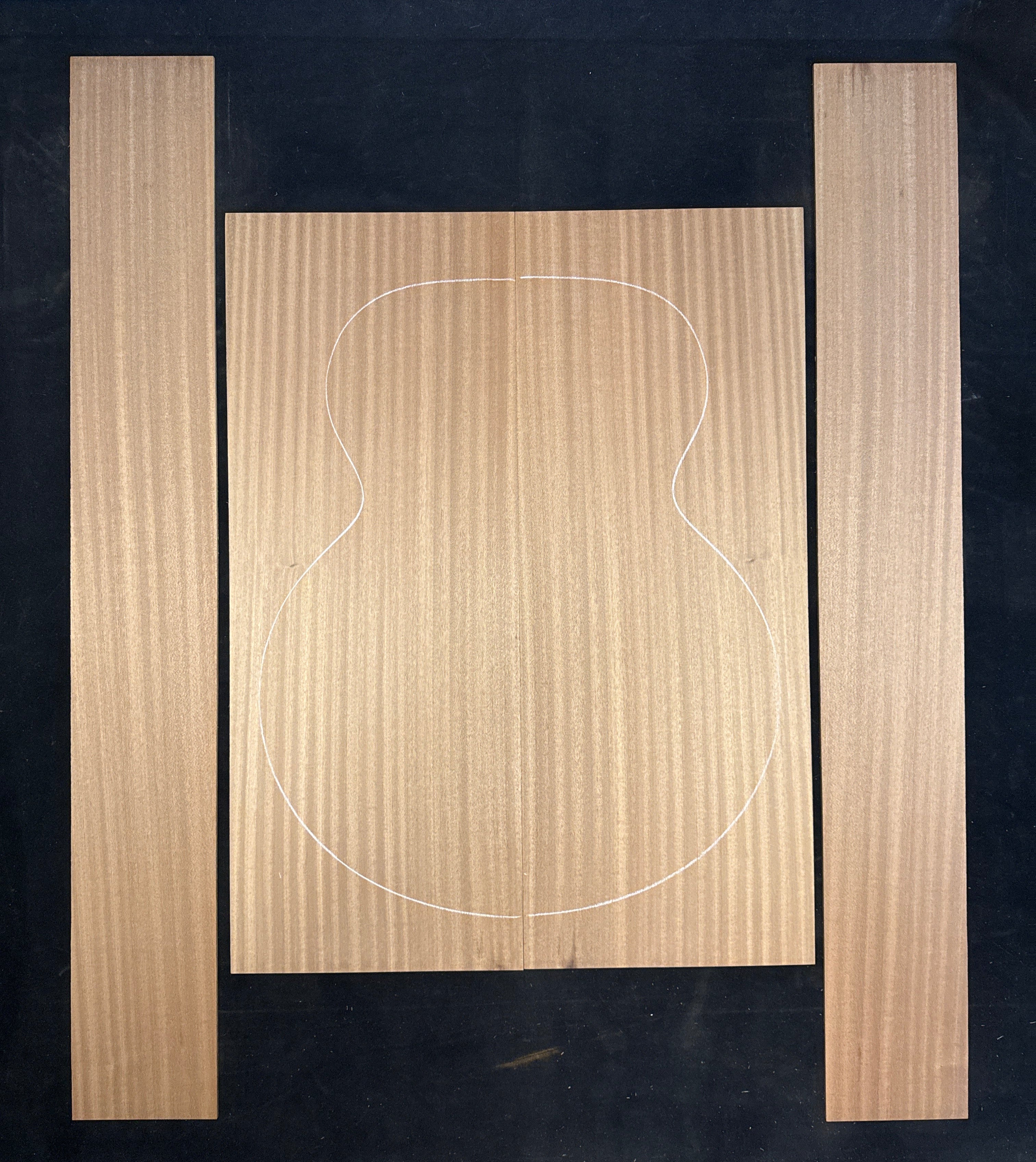 Sapele Acoustic Guitar Back and Sides Set 11