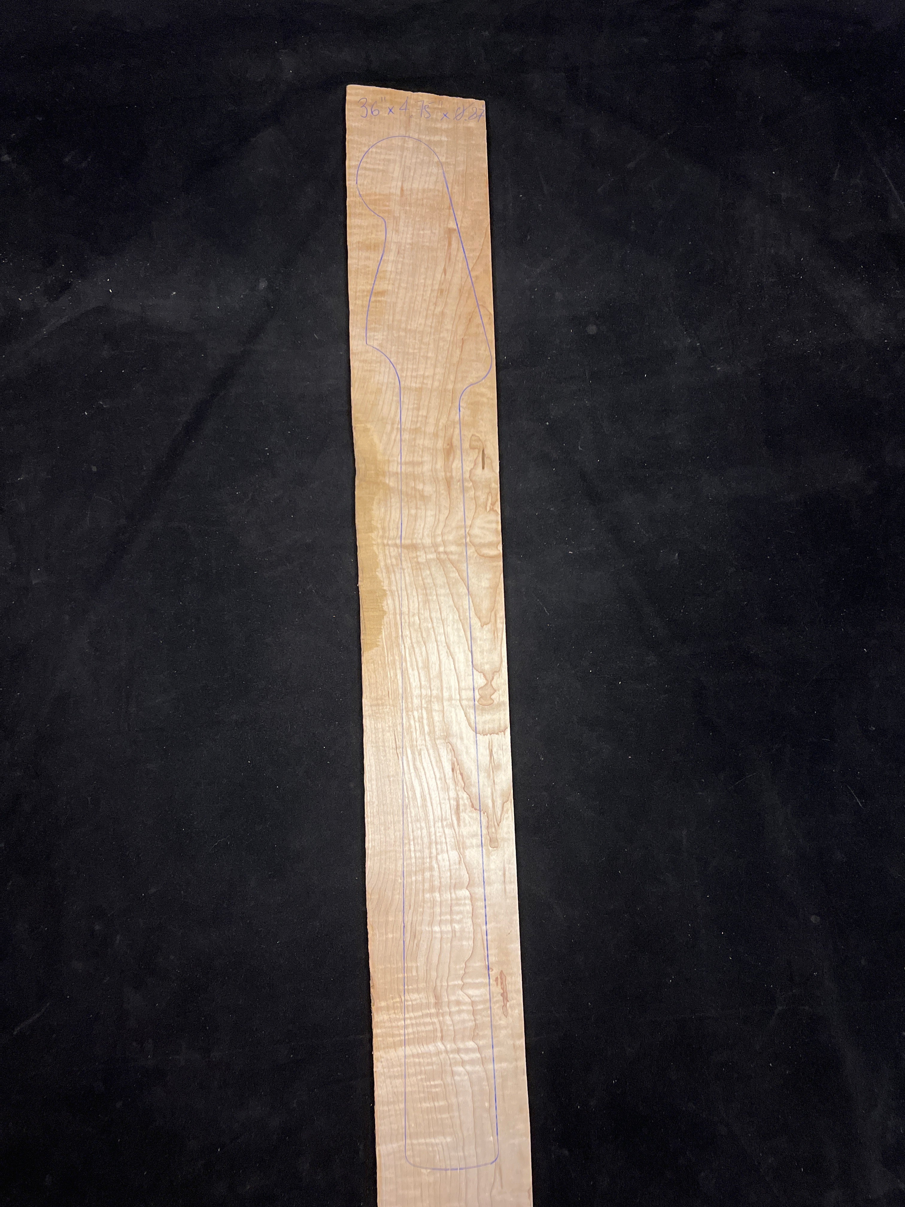 Figured Maple Bass/Electric Guitar Neck Blank 06