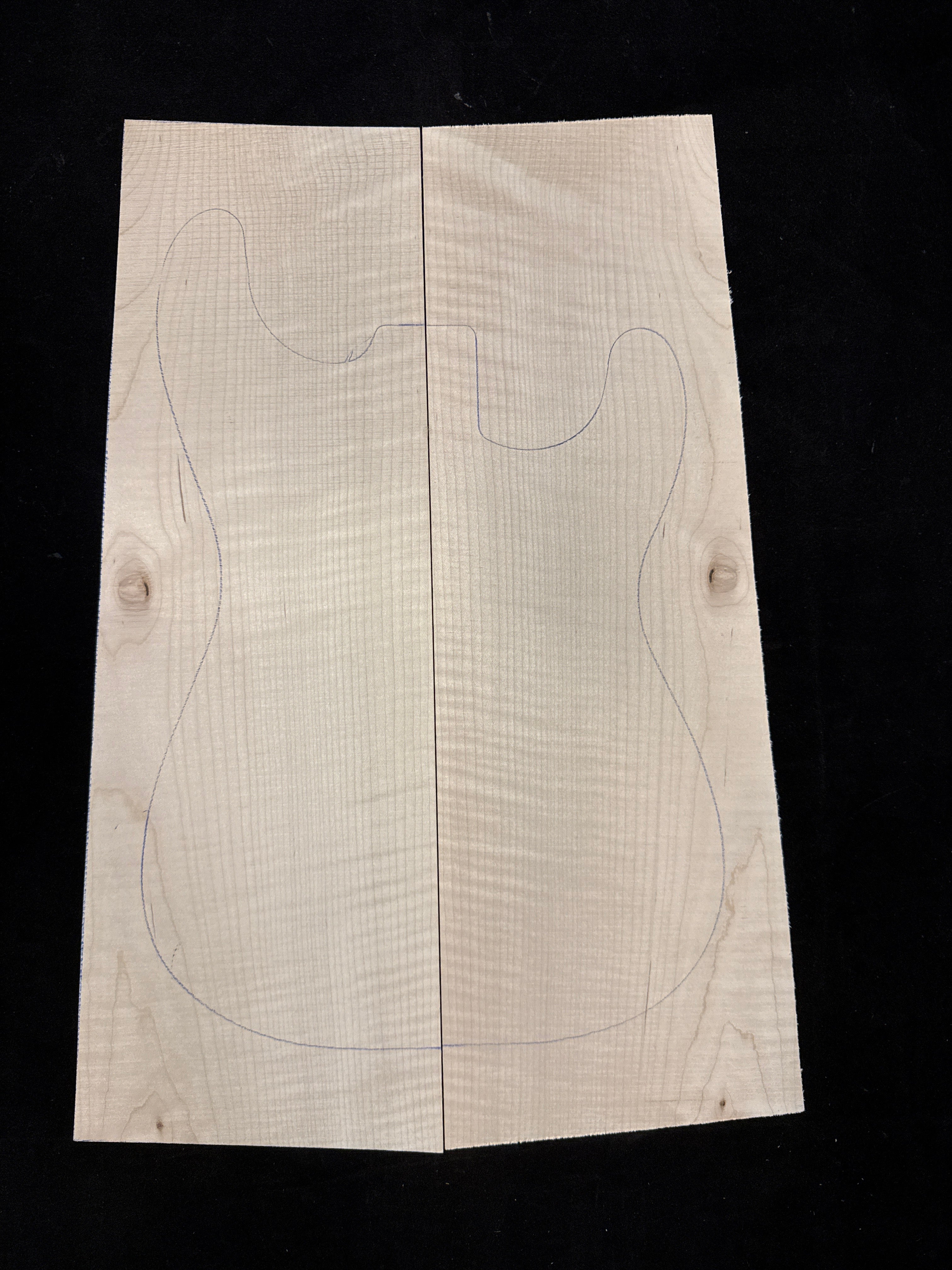 Figured Maple Electric Guitar Laminate Top 05