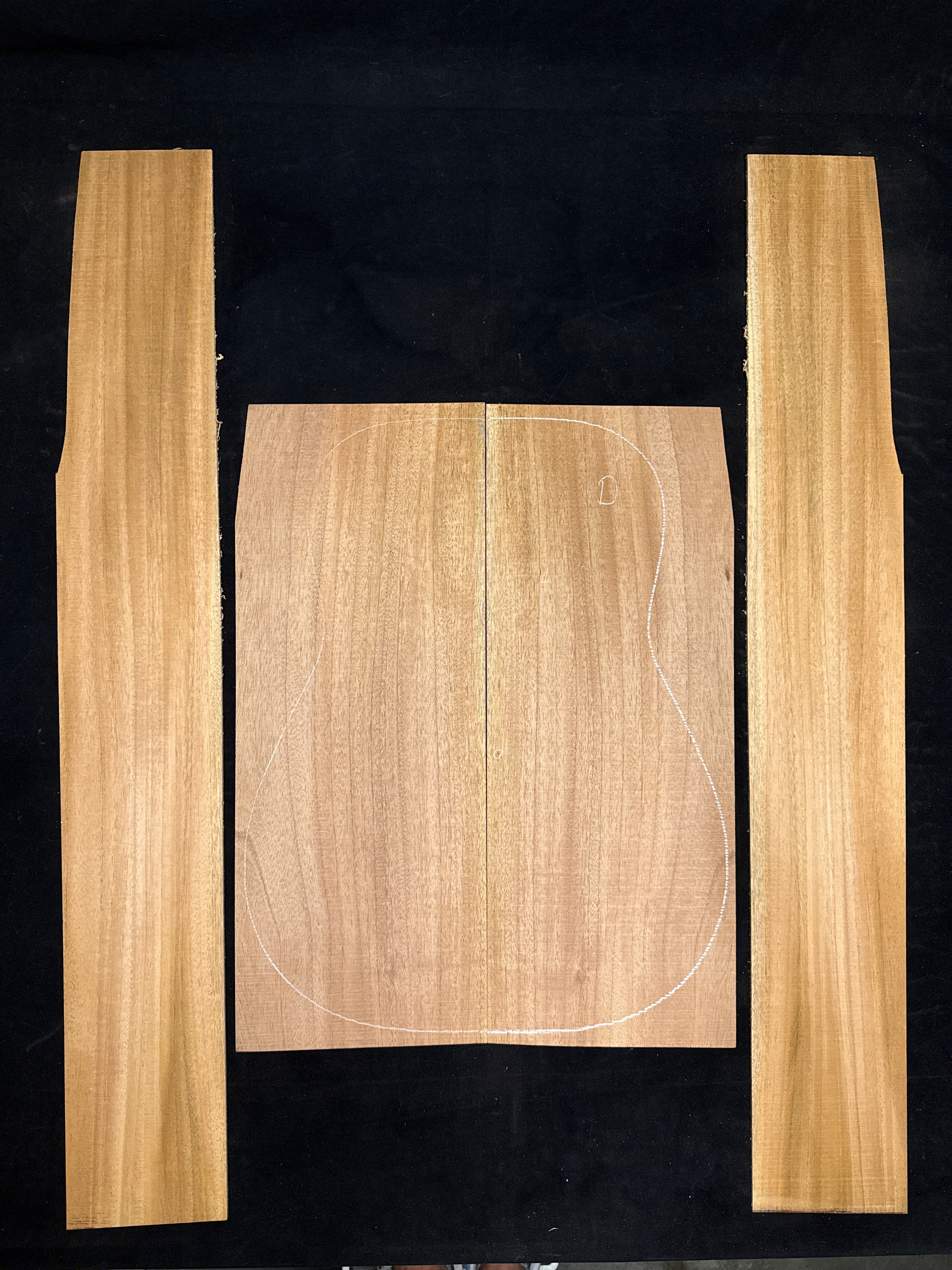 Cuban Mahogany Acoustic Guitar Back & Sides Set 42