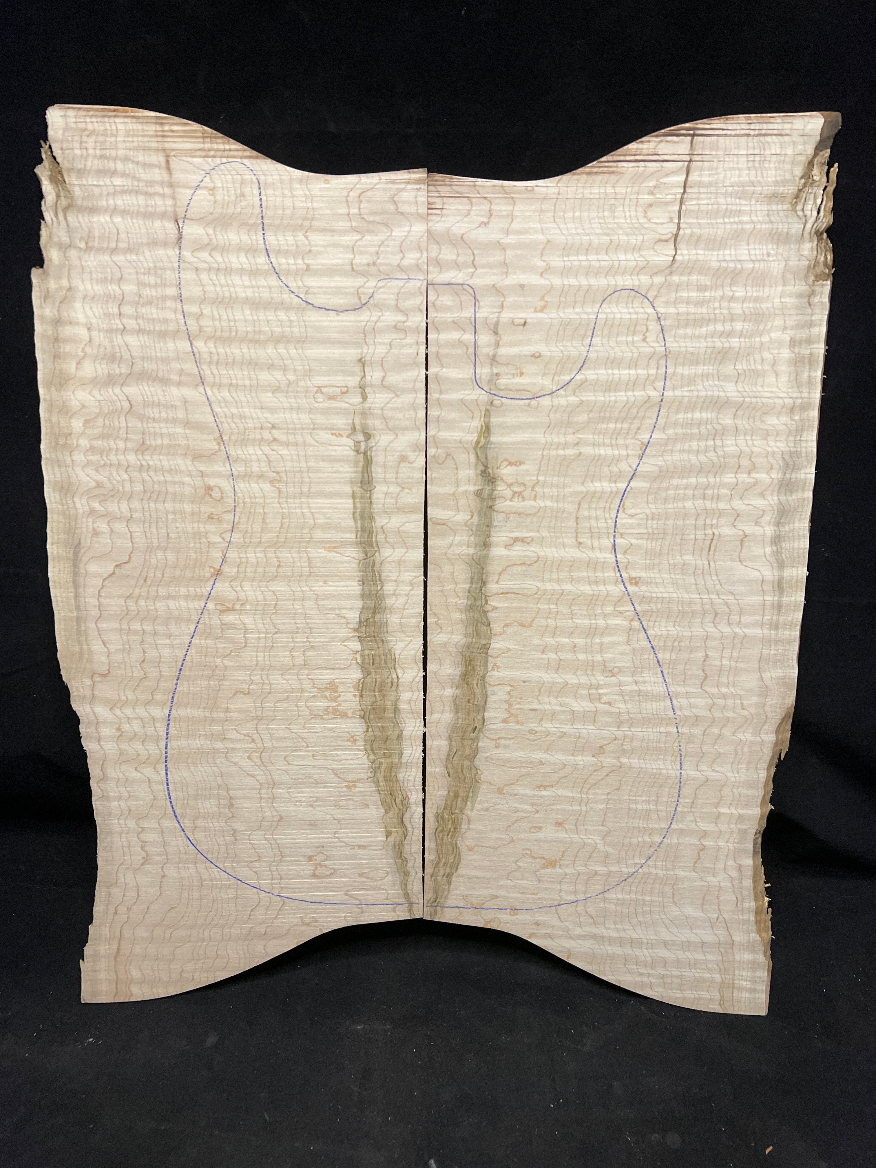 Figured Maple Electric Guitar Laminate Top 02
