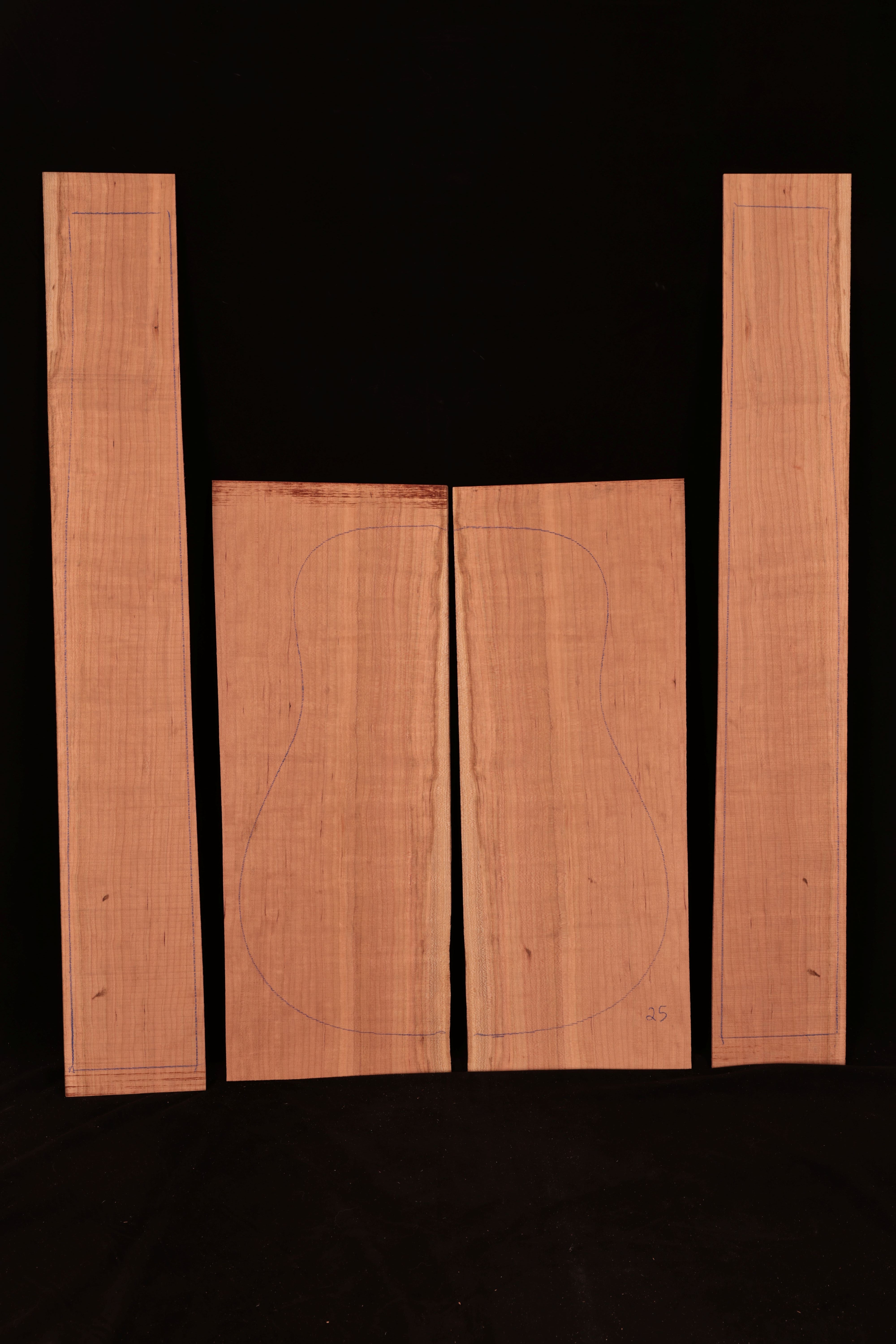Cherry Dream Acoustic Guitar Back & Sides Set 22