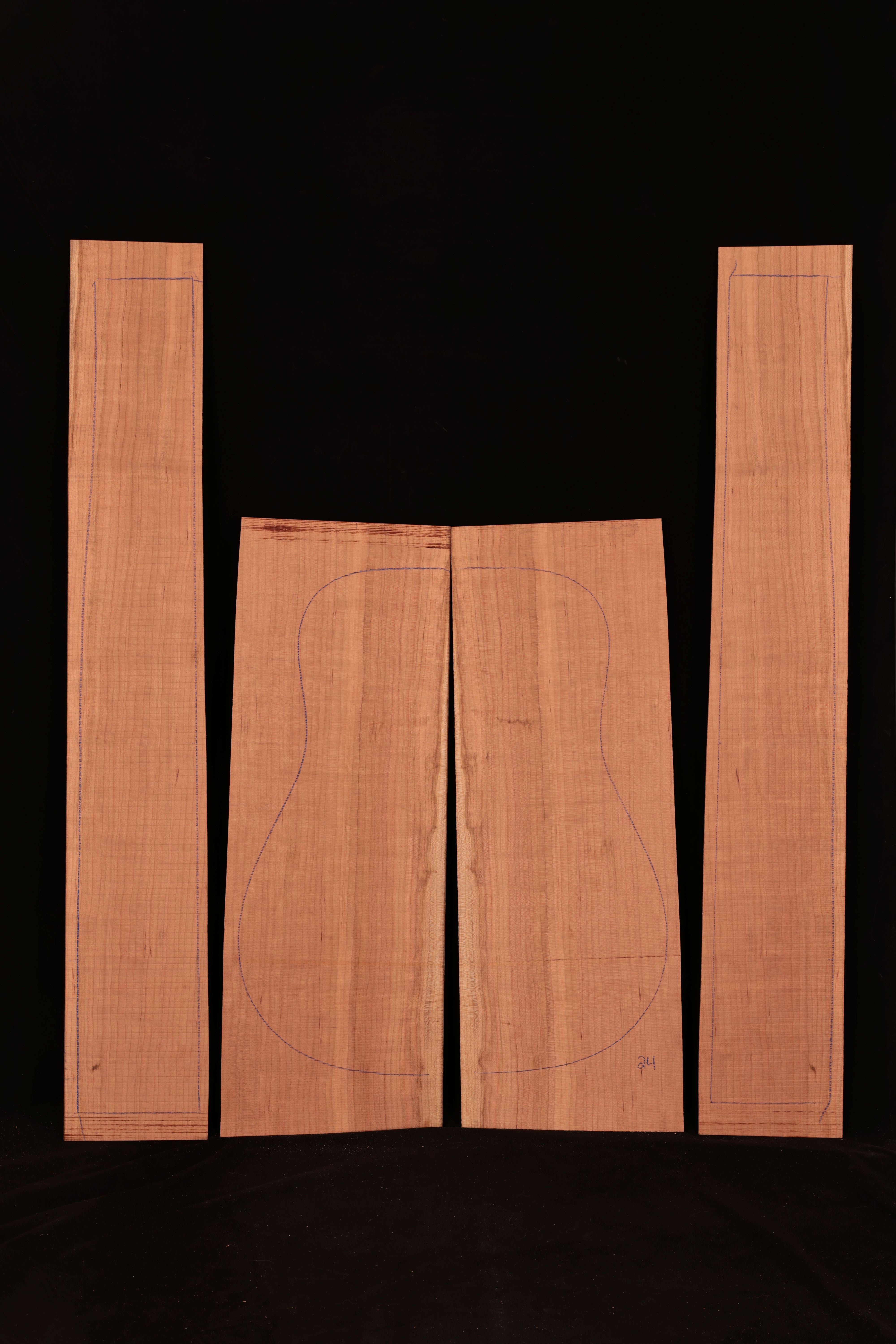 Cherry Dream Acoustic Guitar Back & Sides Set 24