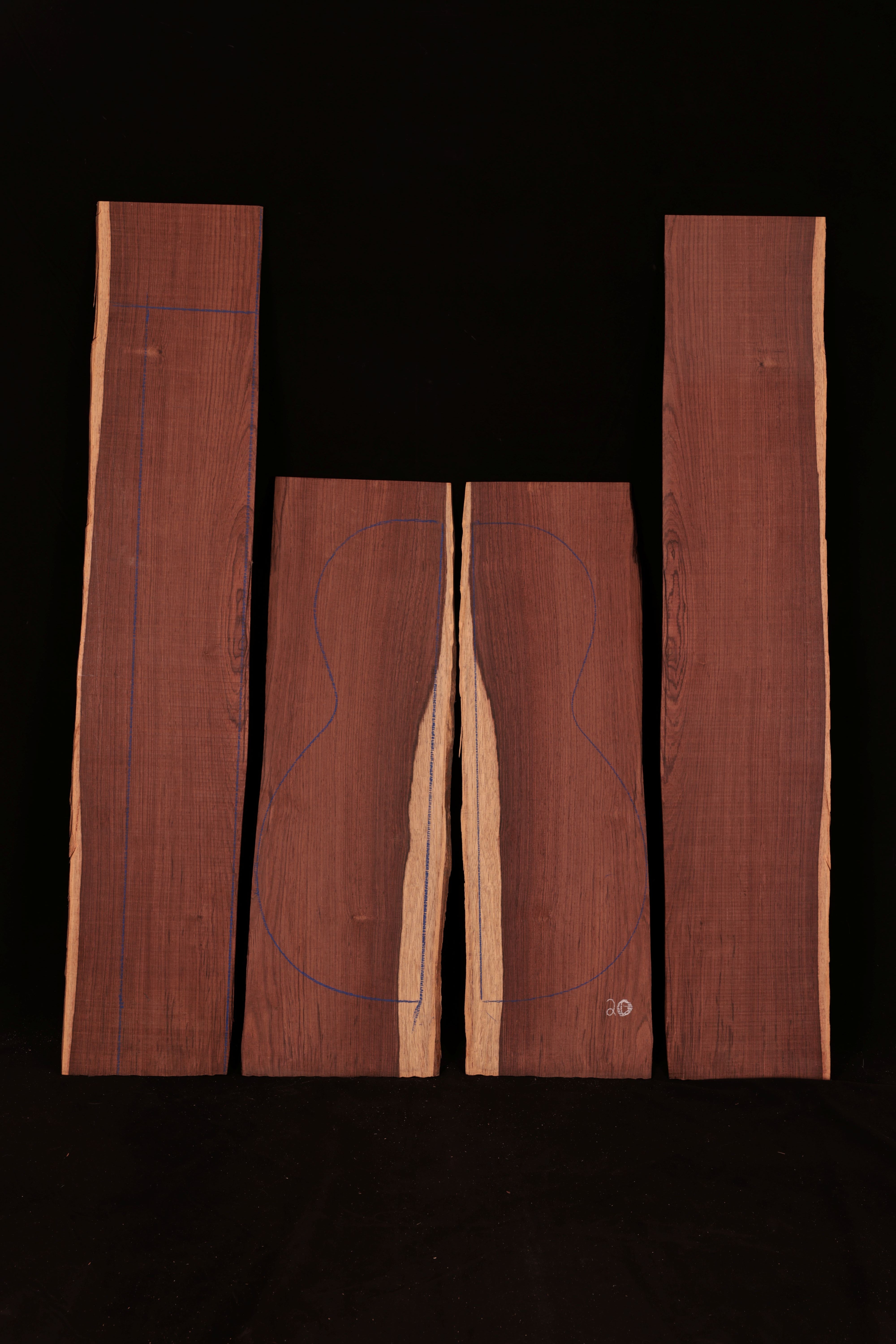 Honduran Rosewood Acoustic Guitar Back and Sides Set 23