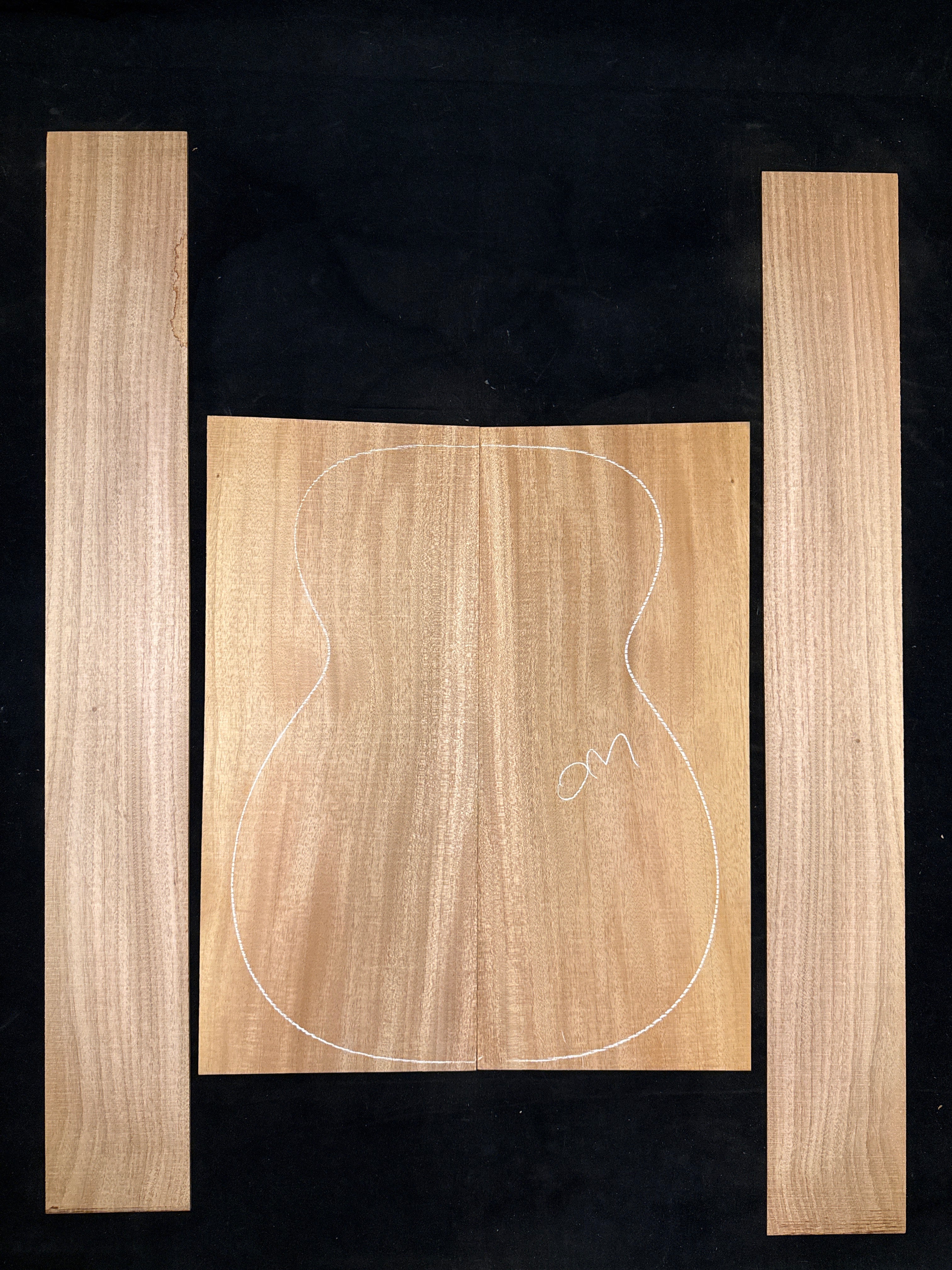 Cuban Mahogany Acoustic Guitar Back & Sides Set 49