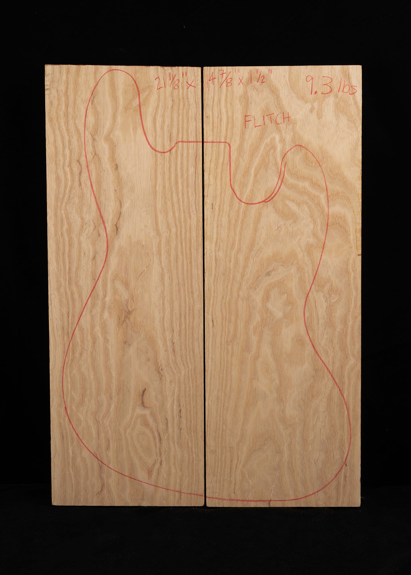 Swamp Ash 2-Piece Electic Guitar/Bass Body Blank 06