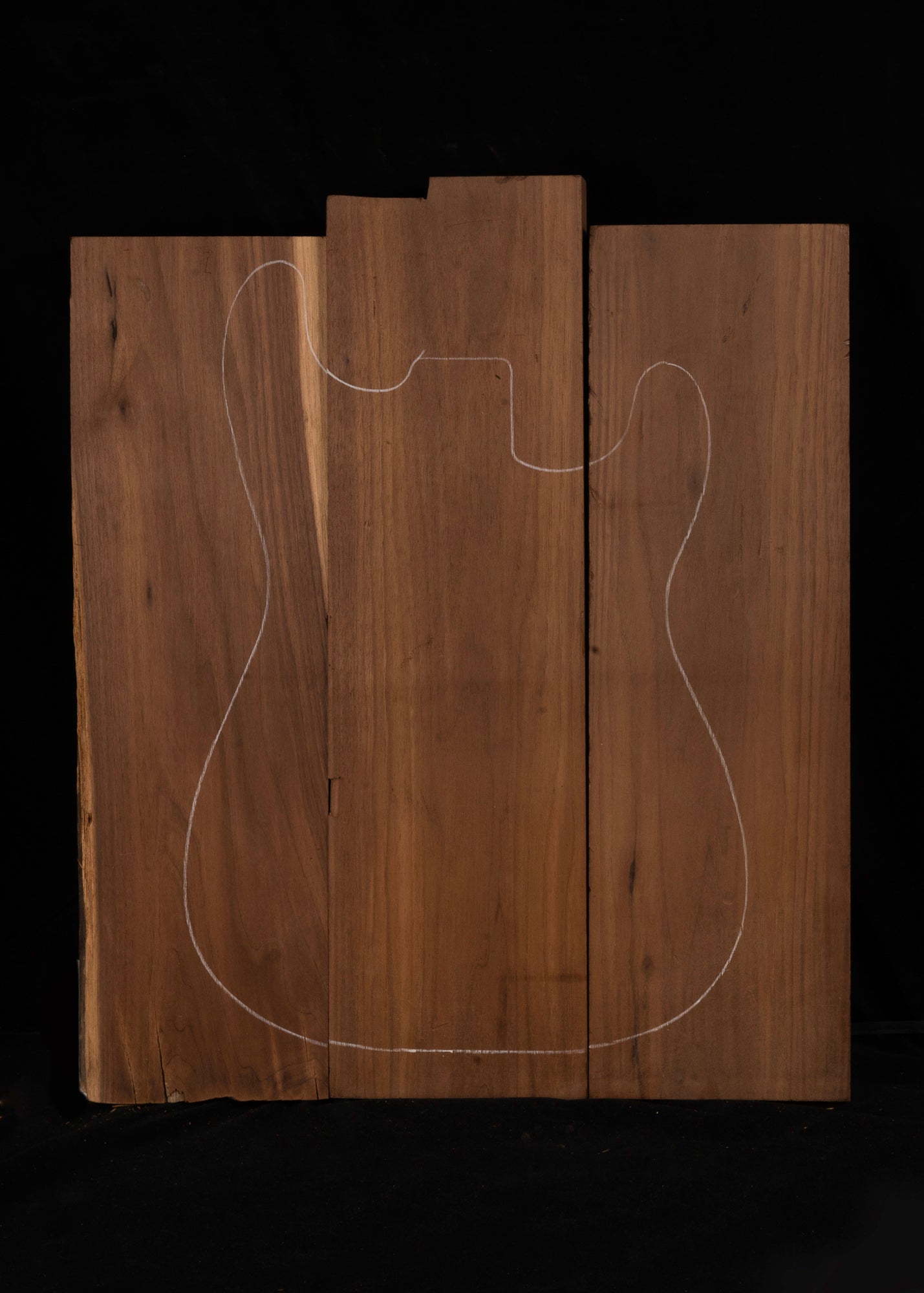 Torrefied Butternut 3-Piece Electric Guitar Body Blank 01