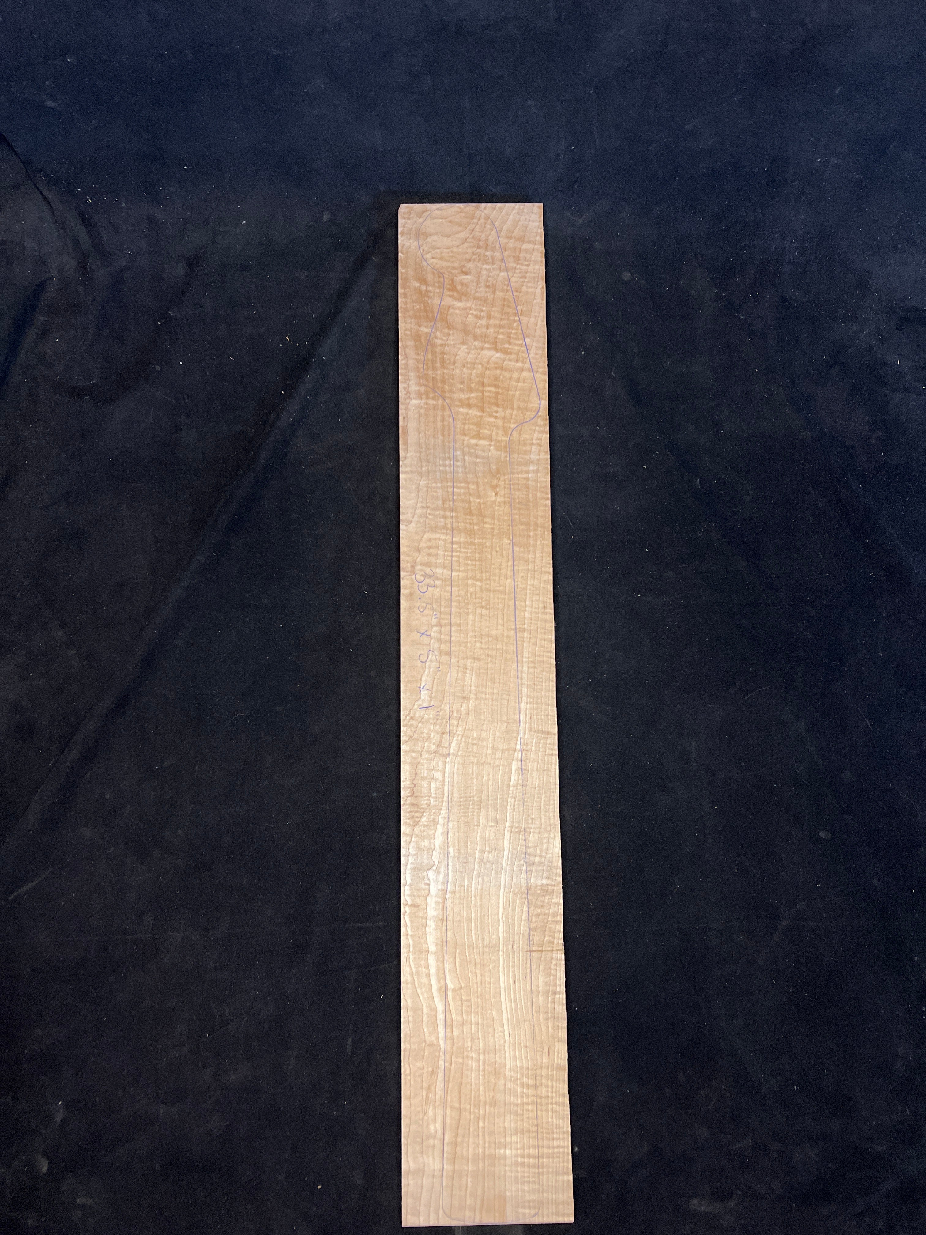 Figured Maple Bass/Electric Guitar Neck Blank 05