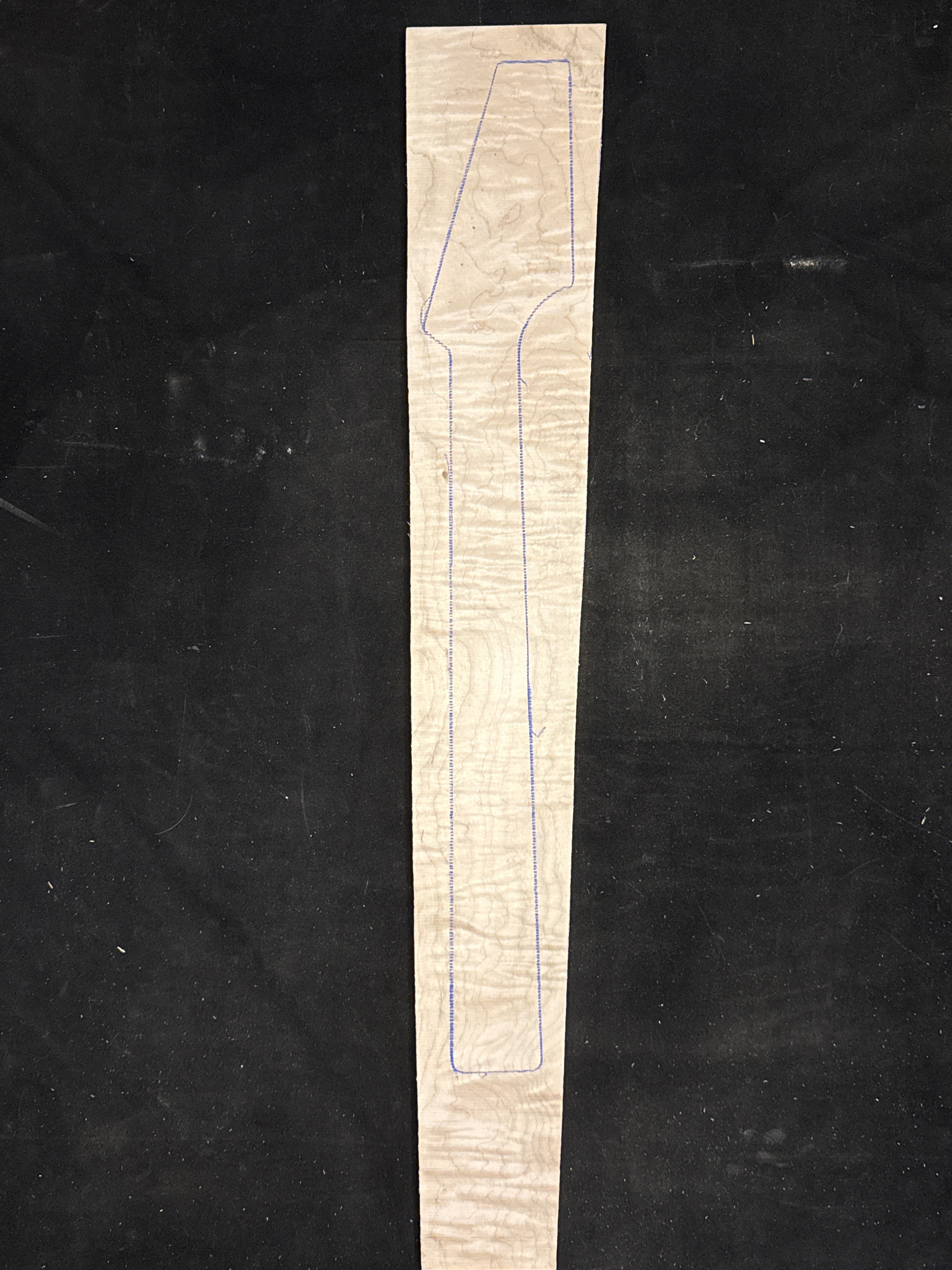 Flamed Maple Electric Guitar Neck Blank 21