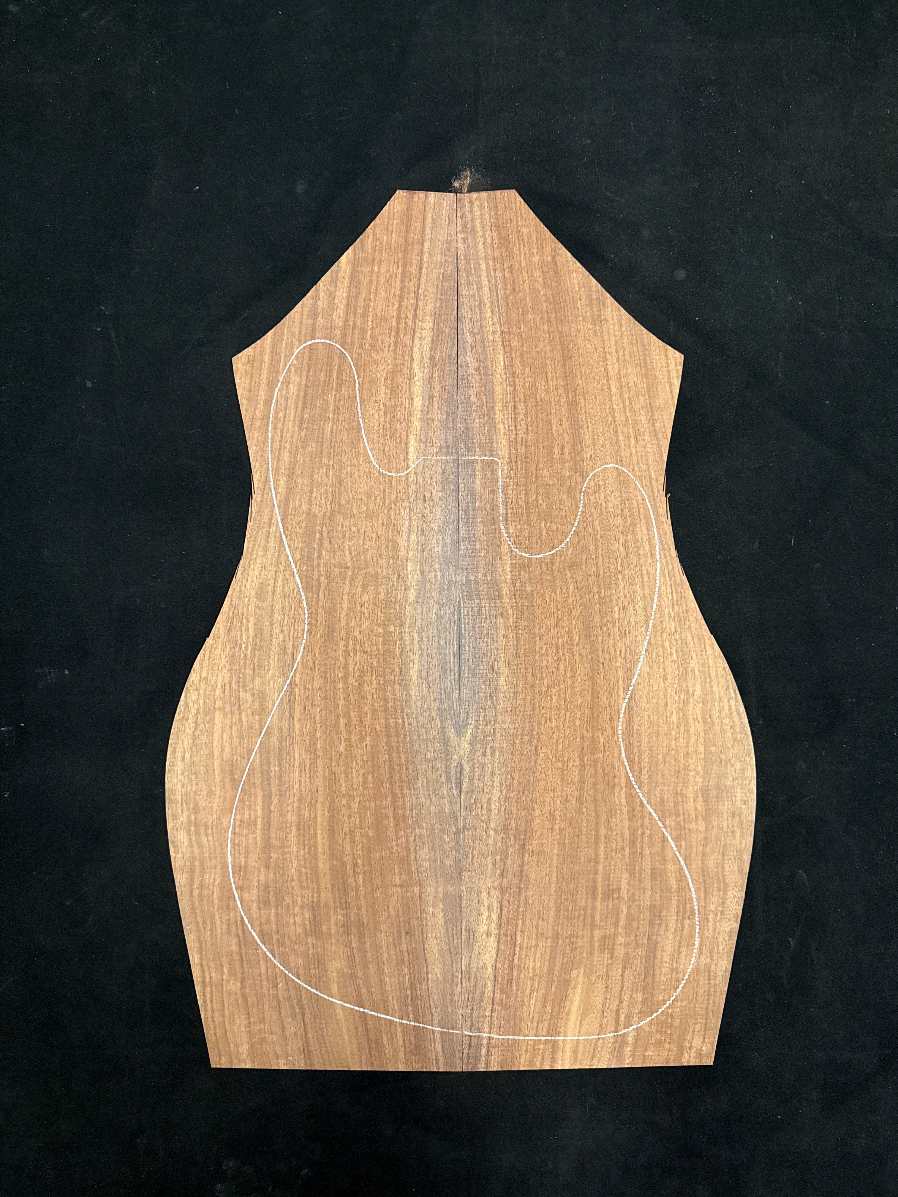 Figured Granadillo Electric Guitar/Bass Laminate Top 01