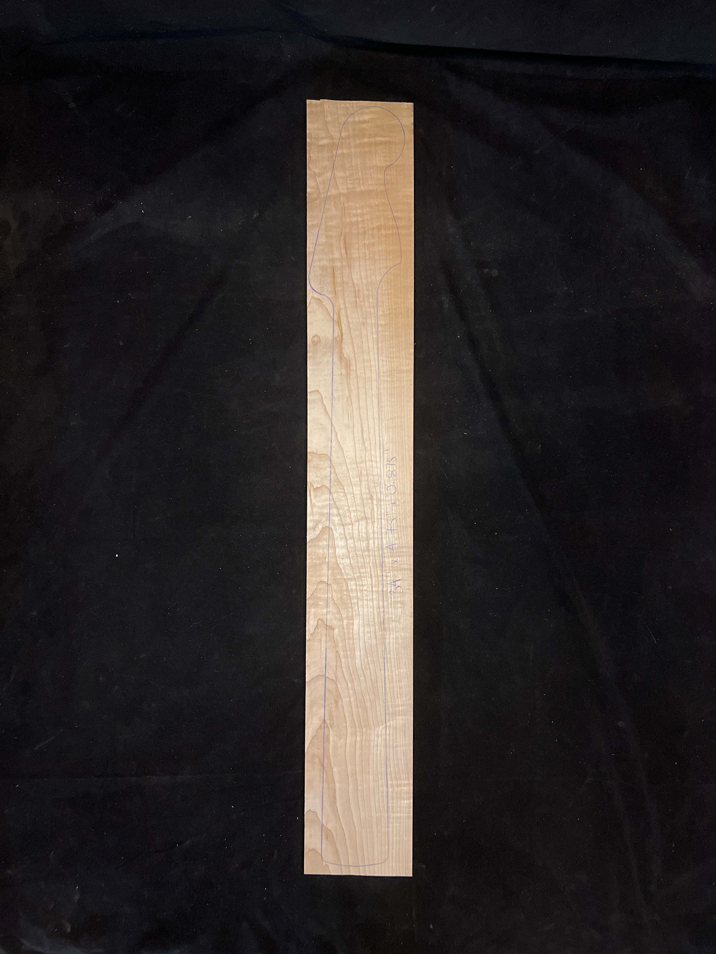 Figured Maple Bass/Electric Guitar Neck Blank 03