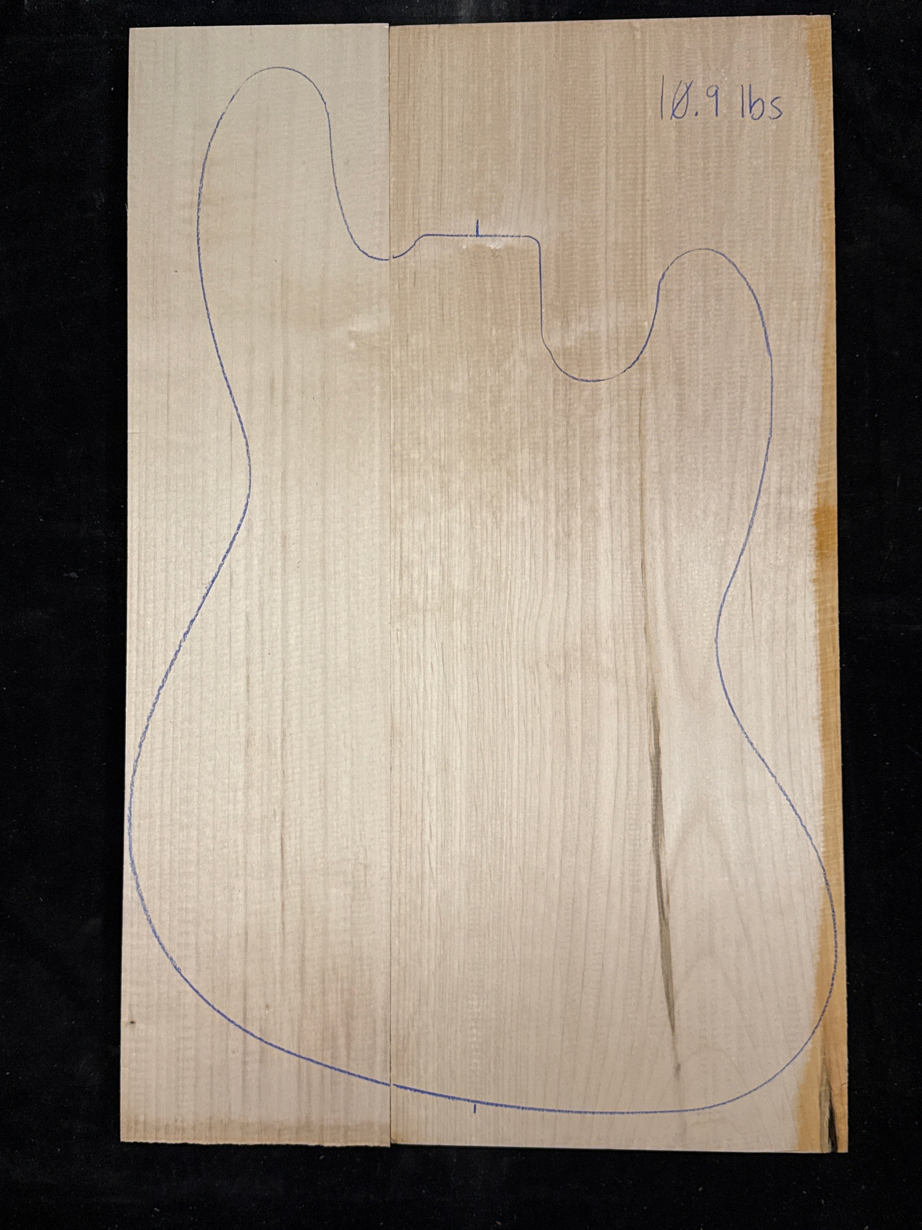 Alder 2-Piece Electric Guitar/Bass Body Blank 14