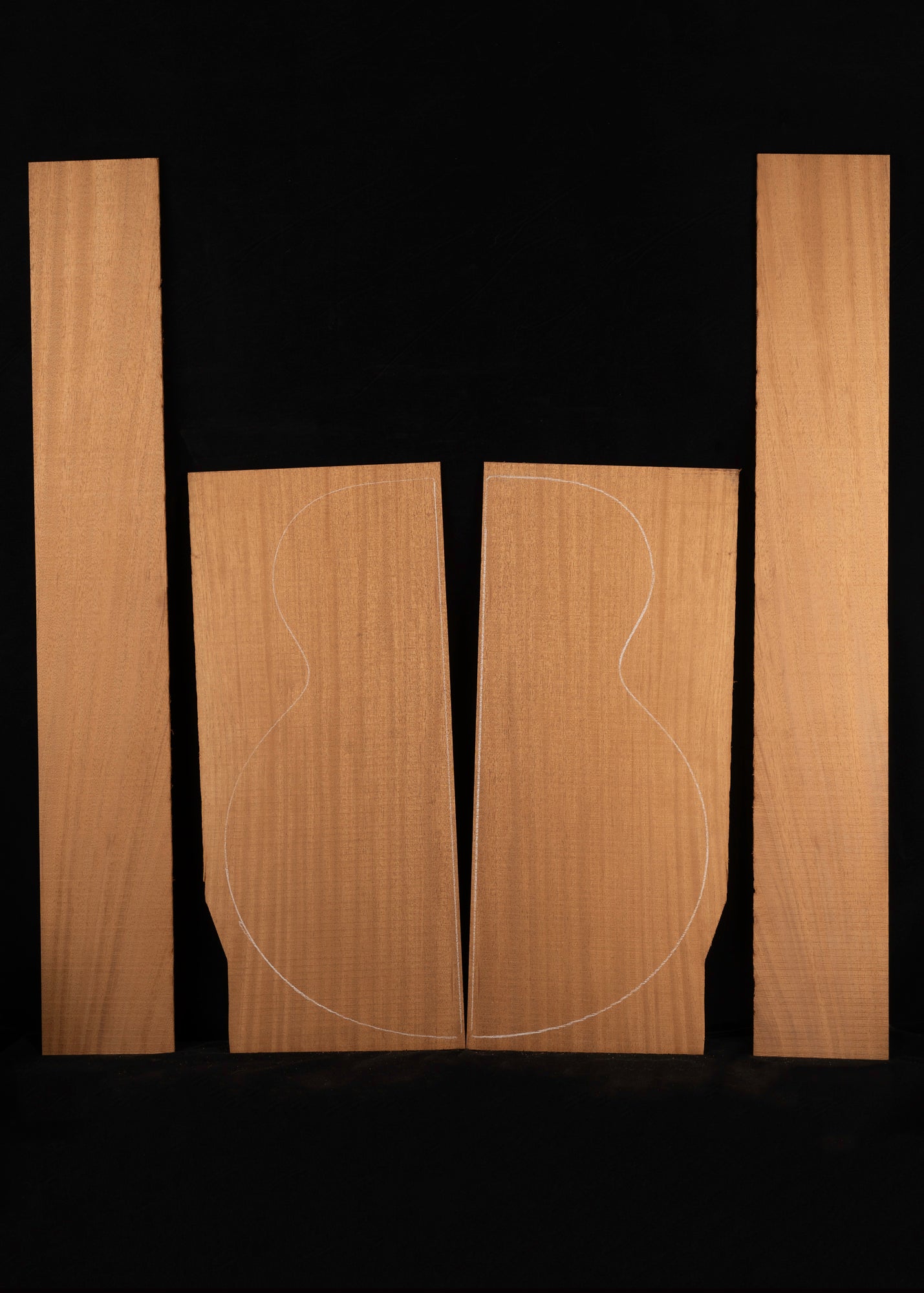 South American Mahogany Acoustic Guitar Back and Sides Set 03