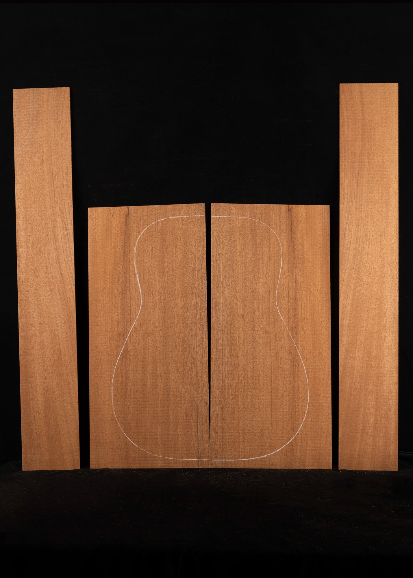 South American Mahogany Acoustic Guitar Back and Sides Set 16