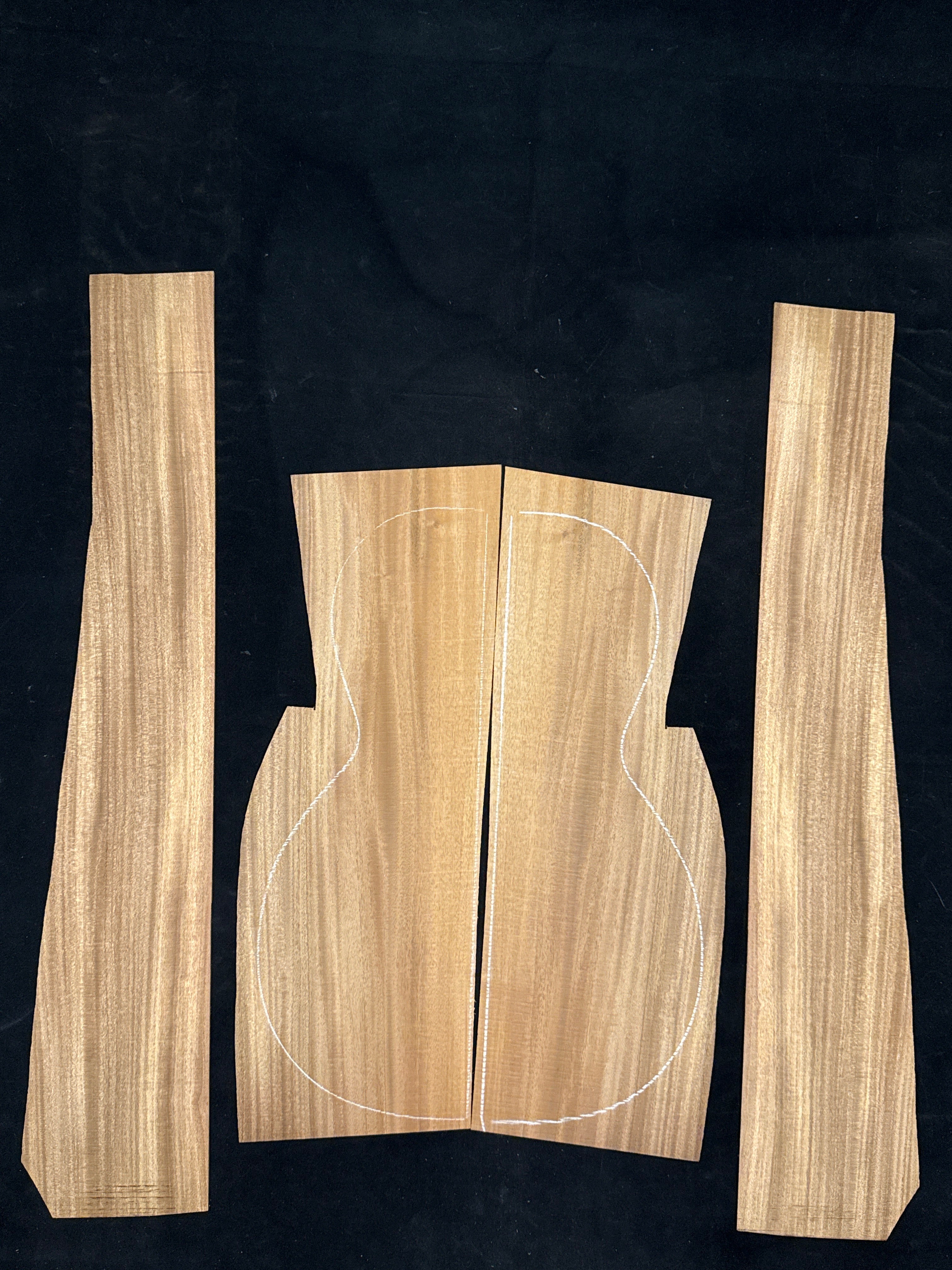 Cuban Mahogany Acoustic Guitar Back & Sides Set 7