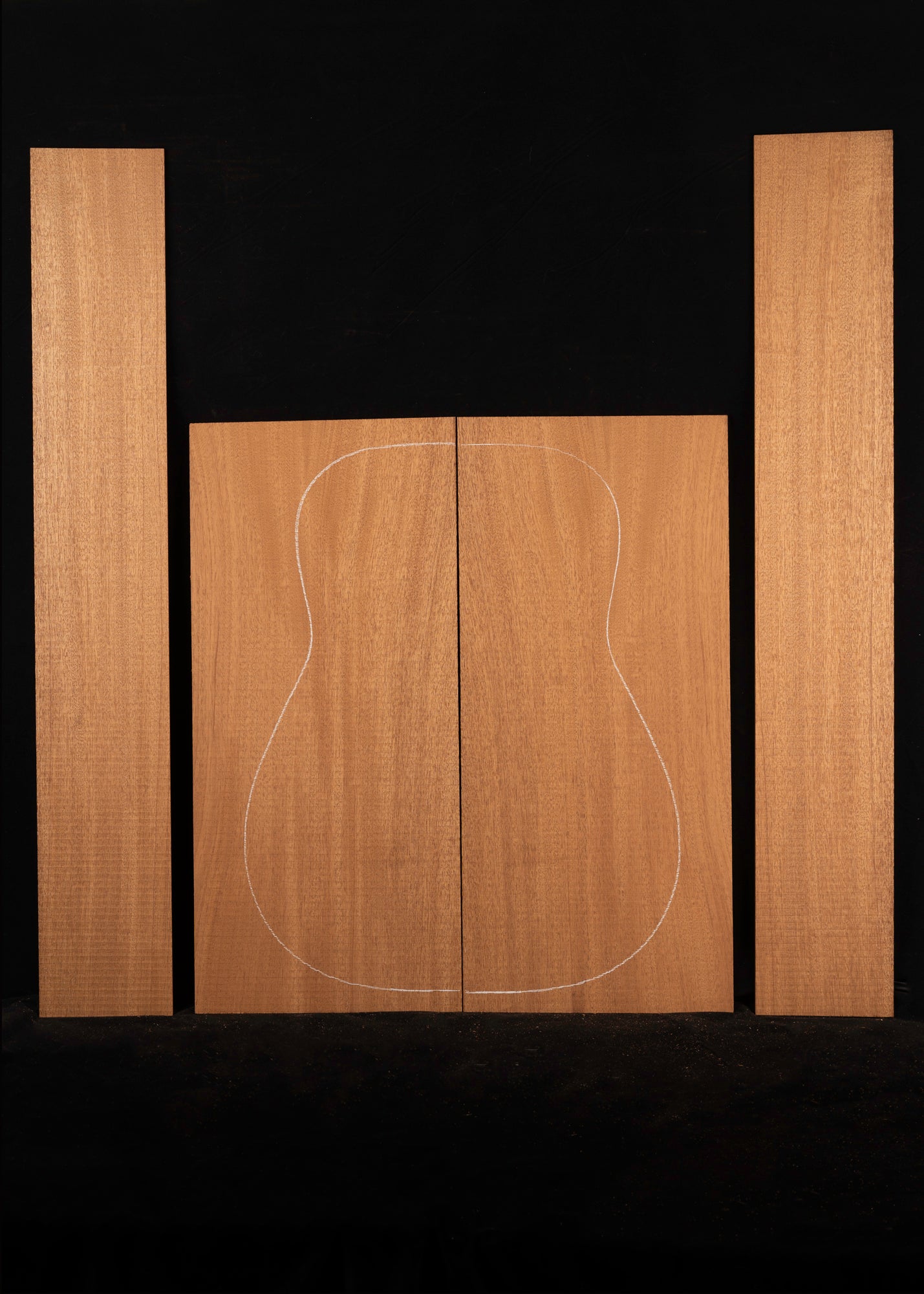 South American Mahogany Acoustic Guitar Back and Sides Set 18