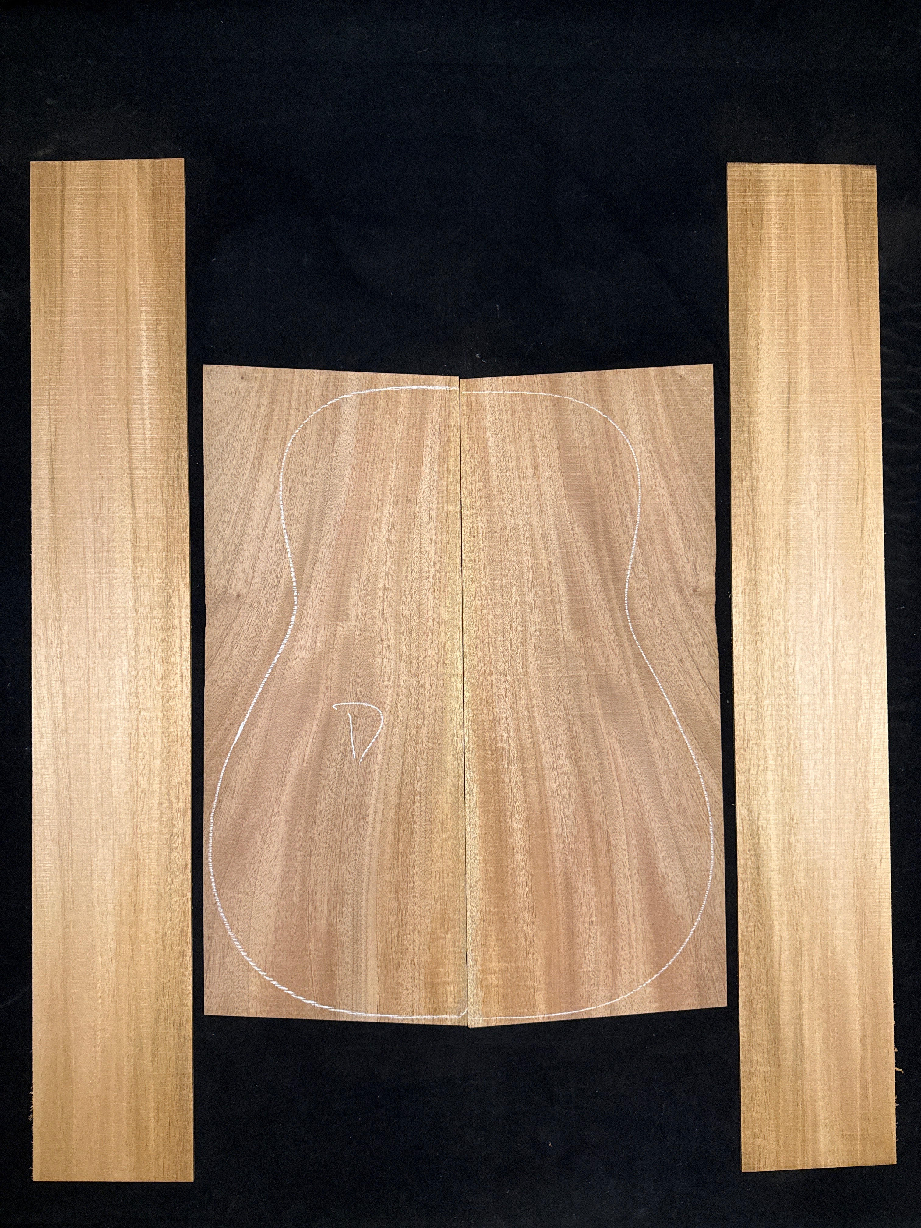 Cuban Mahogany Acoustic Guitar Back & Sides Set 37