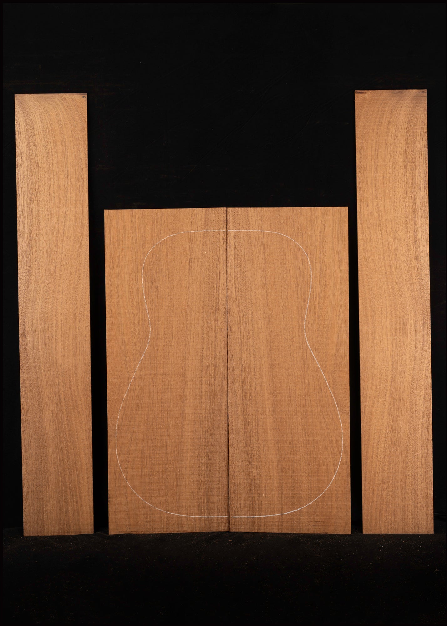 South American Mahogany Acoustic Guitar Back and Sides Set 23