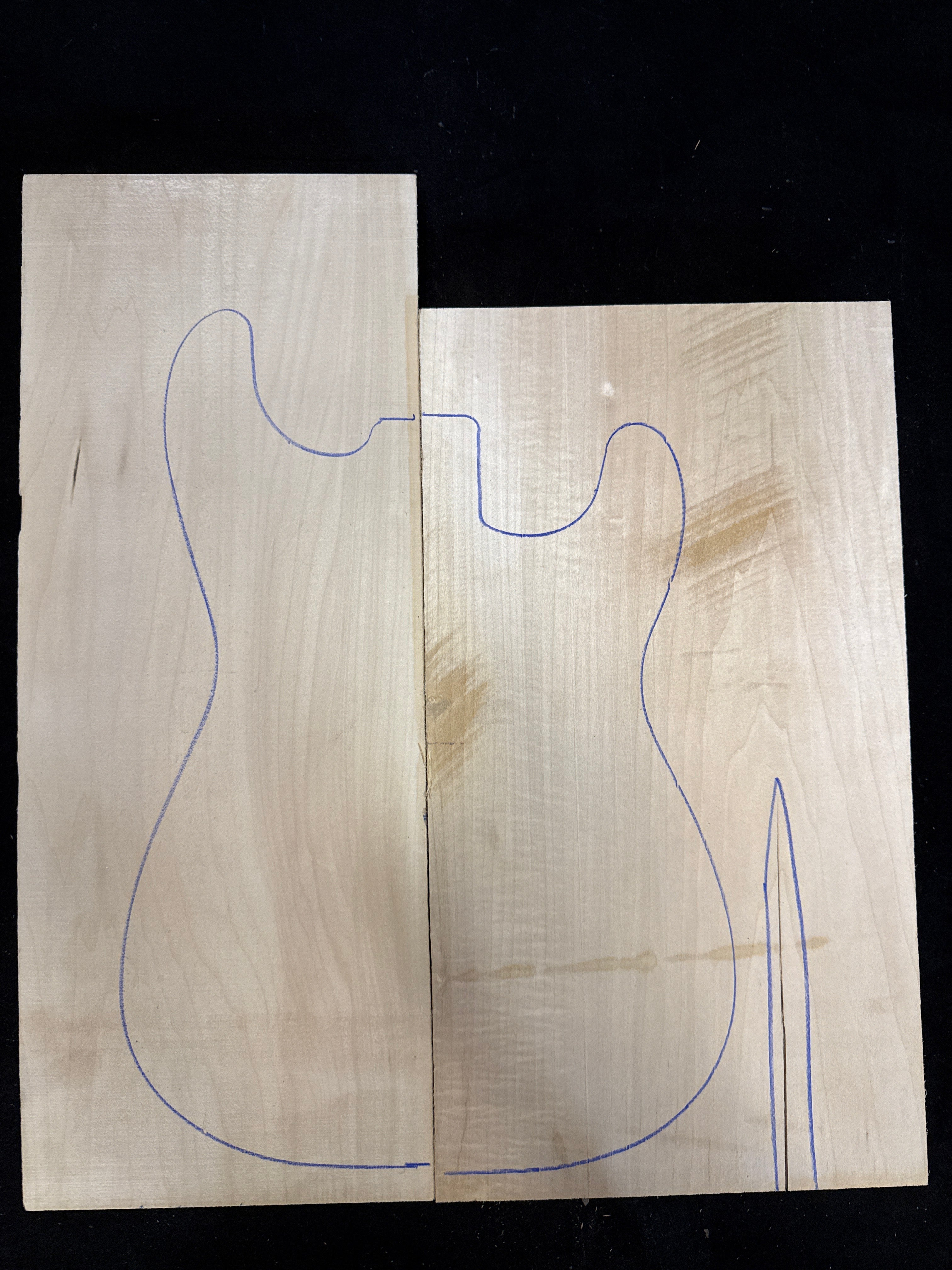 Reclaimed Pine 2-Piece Electric Guitar Body Blank 10