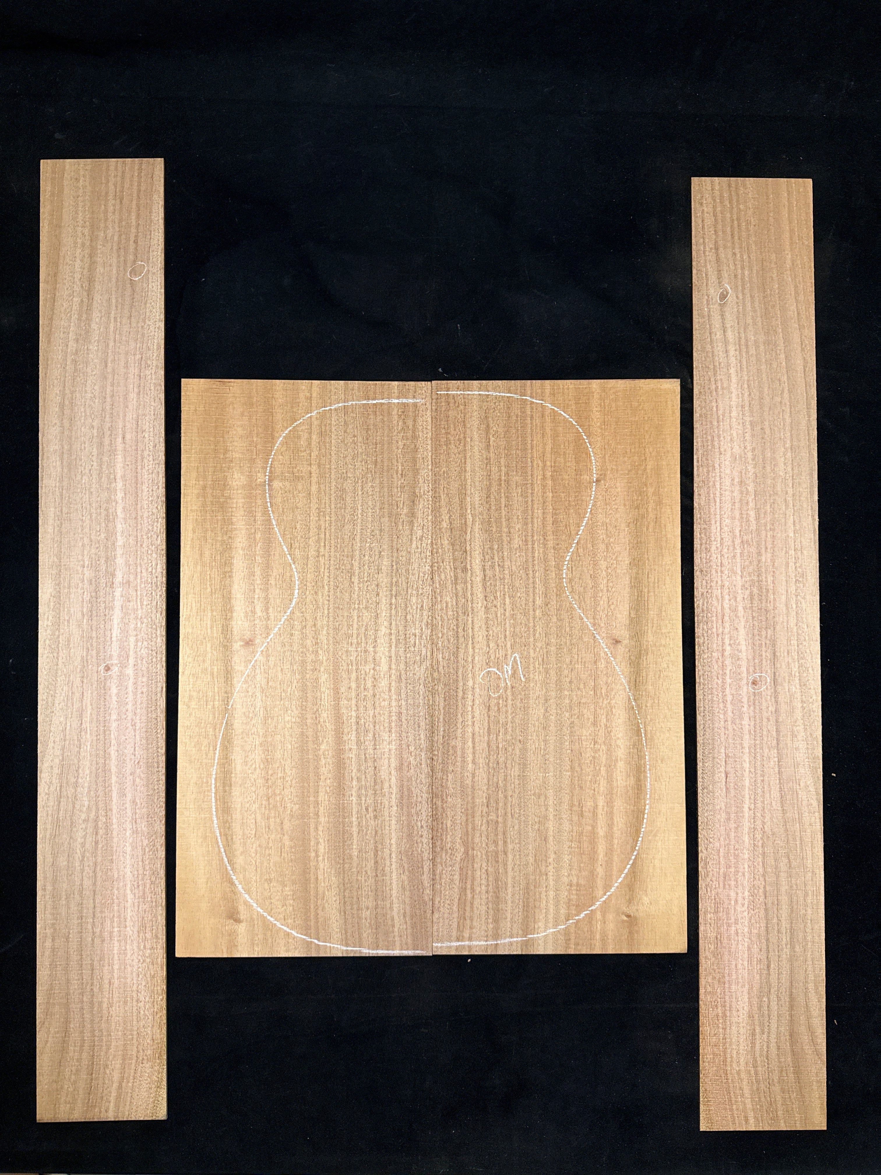 Cuban Mahogany Acoustic Guitar Back & Sides Set 53