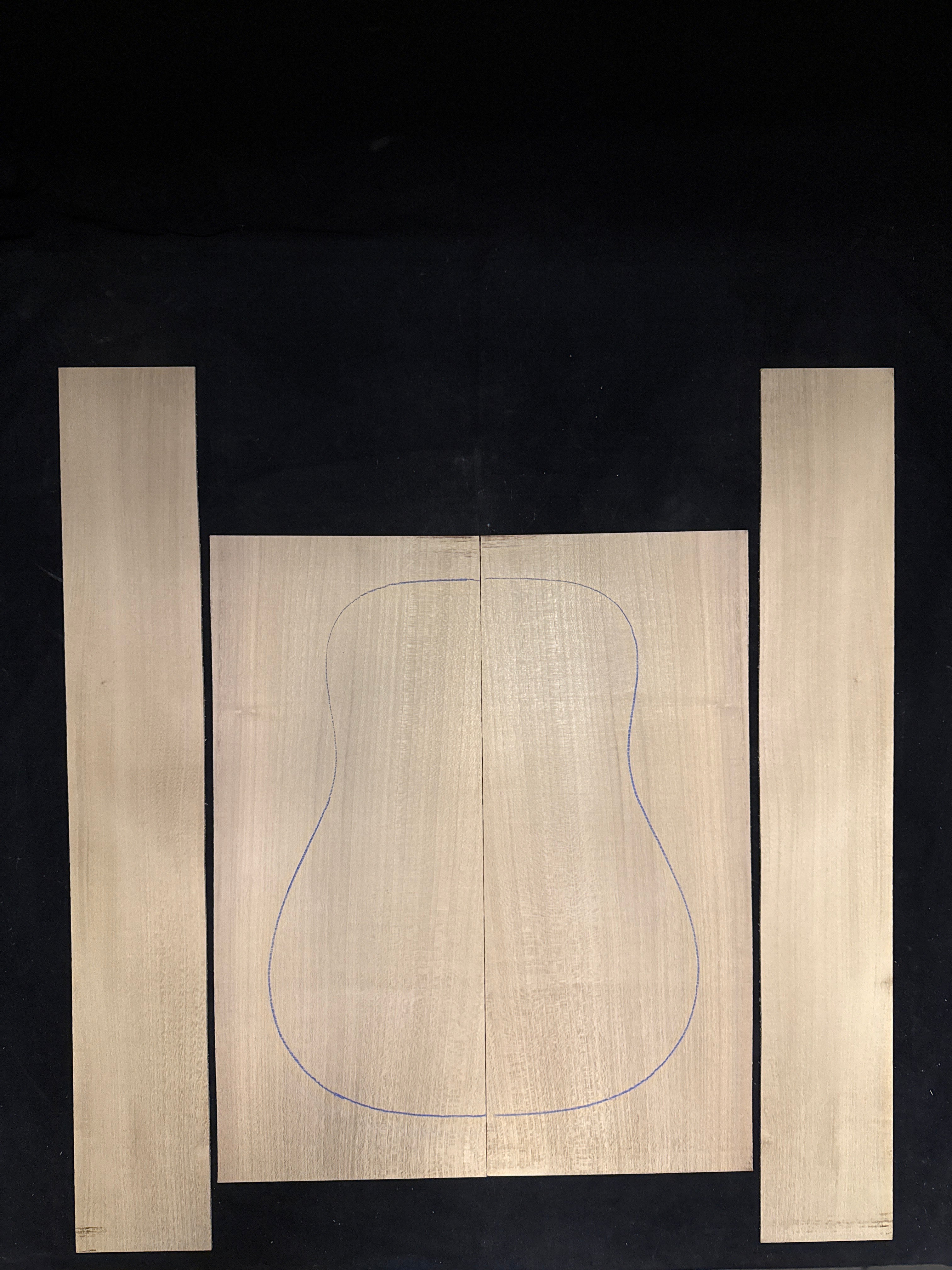 Black Locust Acoustic Guitar Back & Sides Set 20