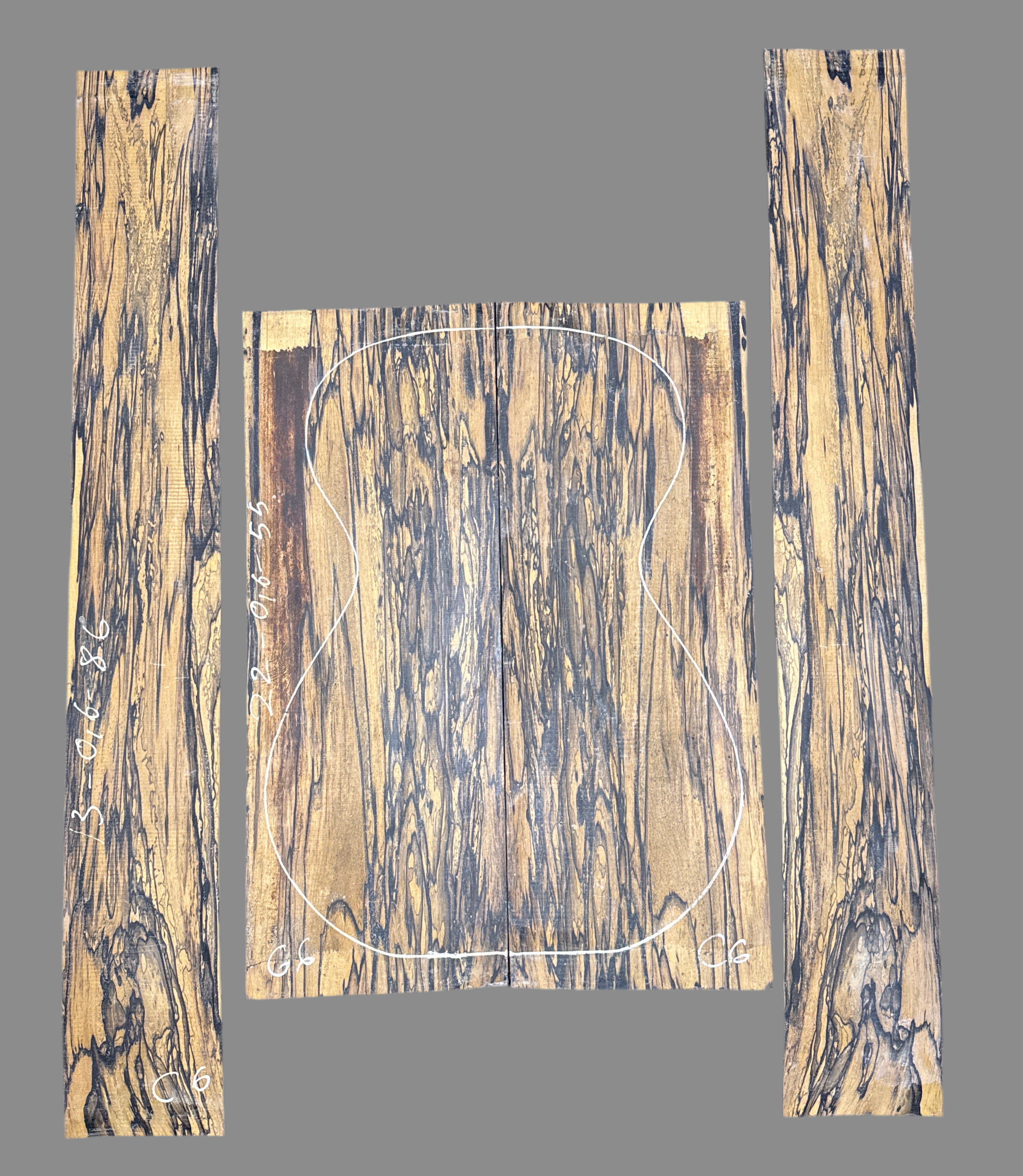 Pale Moon Ebony Acoustic Guitar Back & Sides Set 04