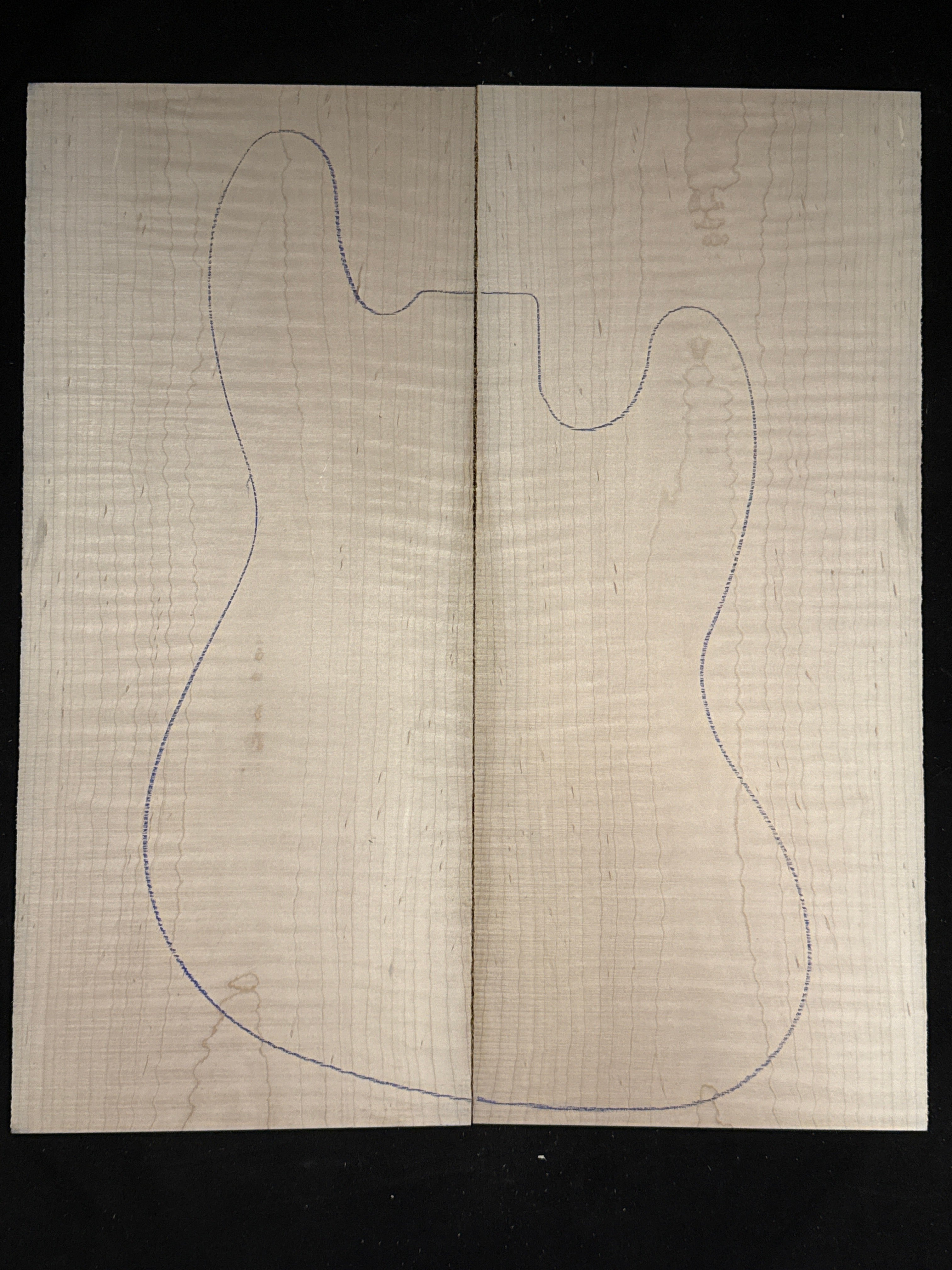 Figured Maple Electric Guitar/Bass Drop Top 13