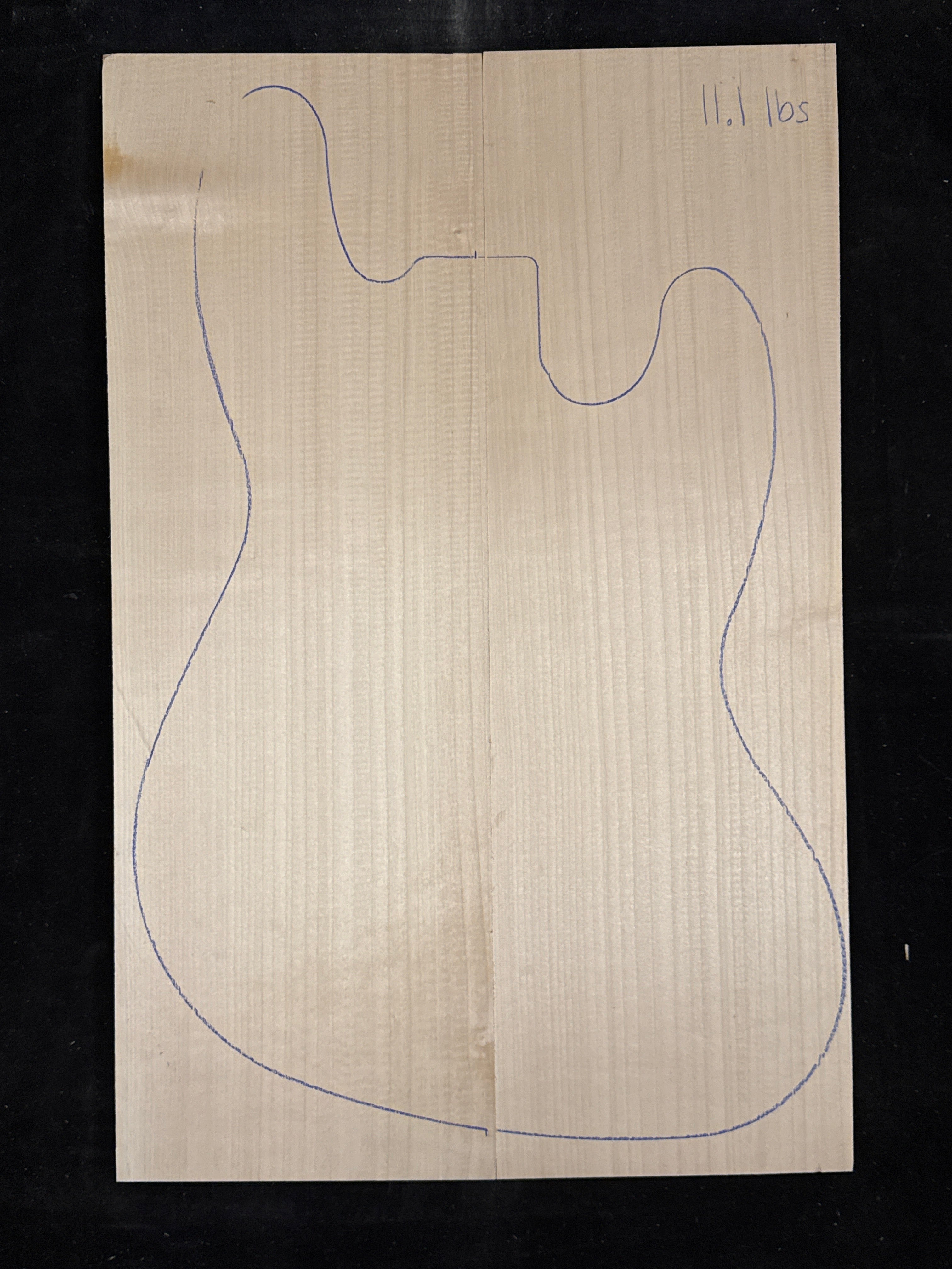 Alder 2-Piece Electric Guitar/Bass Body Blank 13