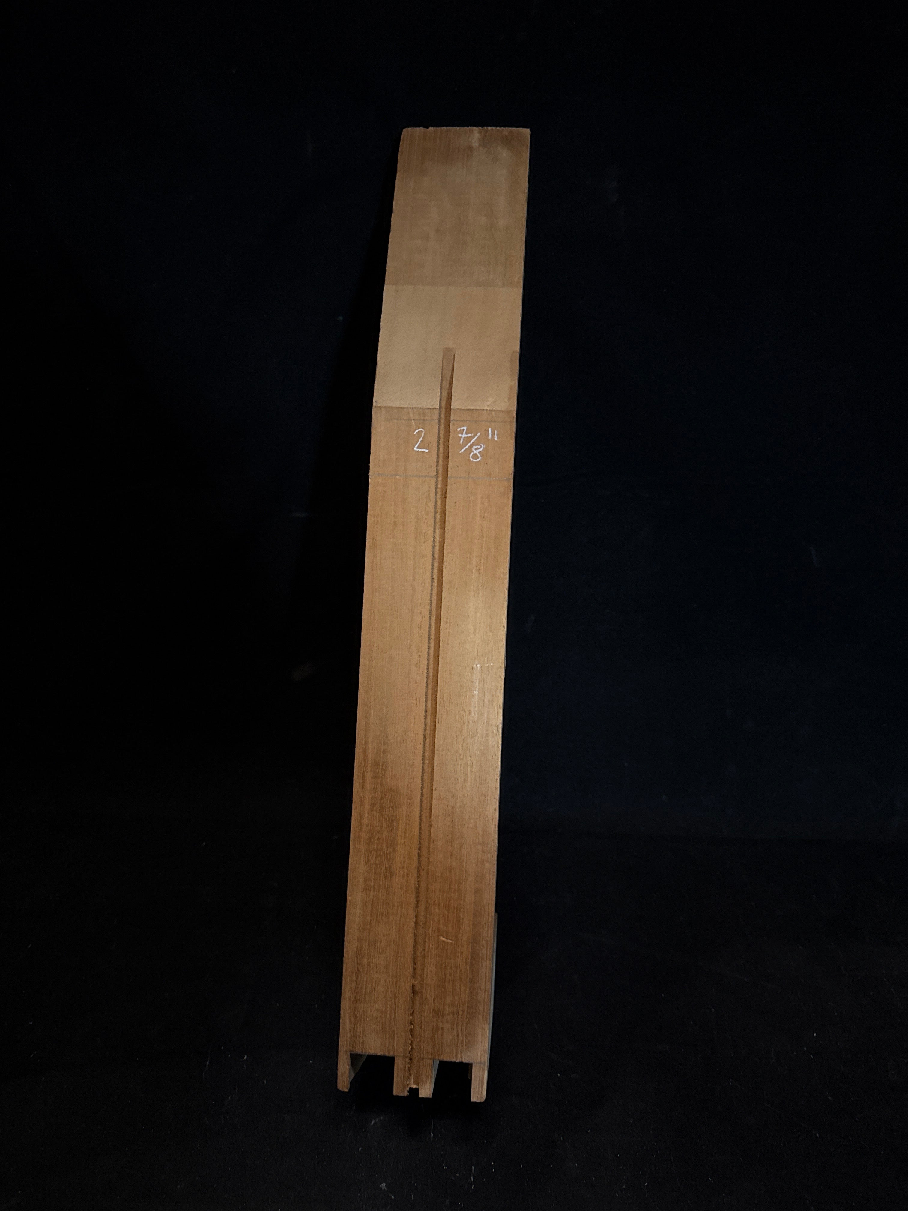 Mahogany Neck Blank w/ Truss Rod Slot 24.75" Scale