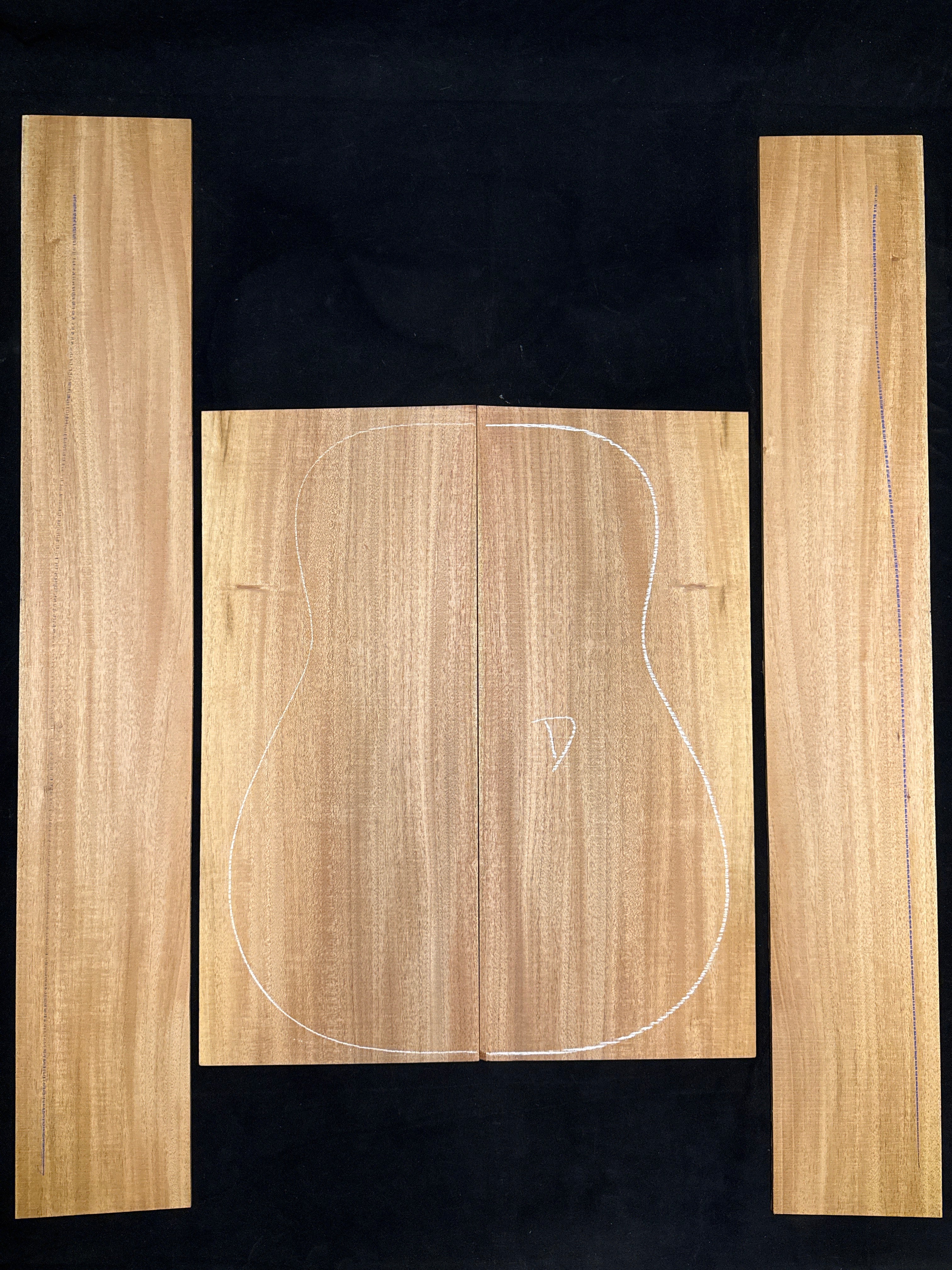 Cuban Mahogany Acoustic Guitar Back & Sides Set 22