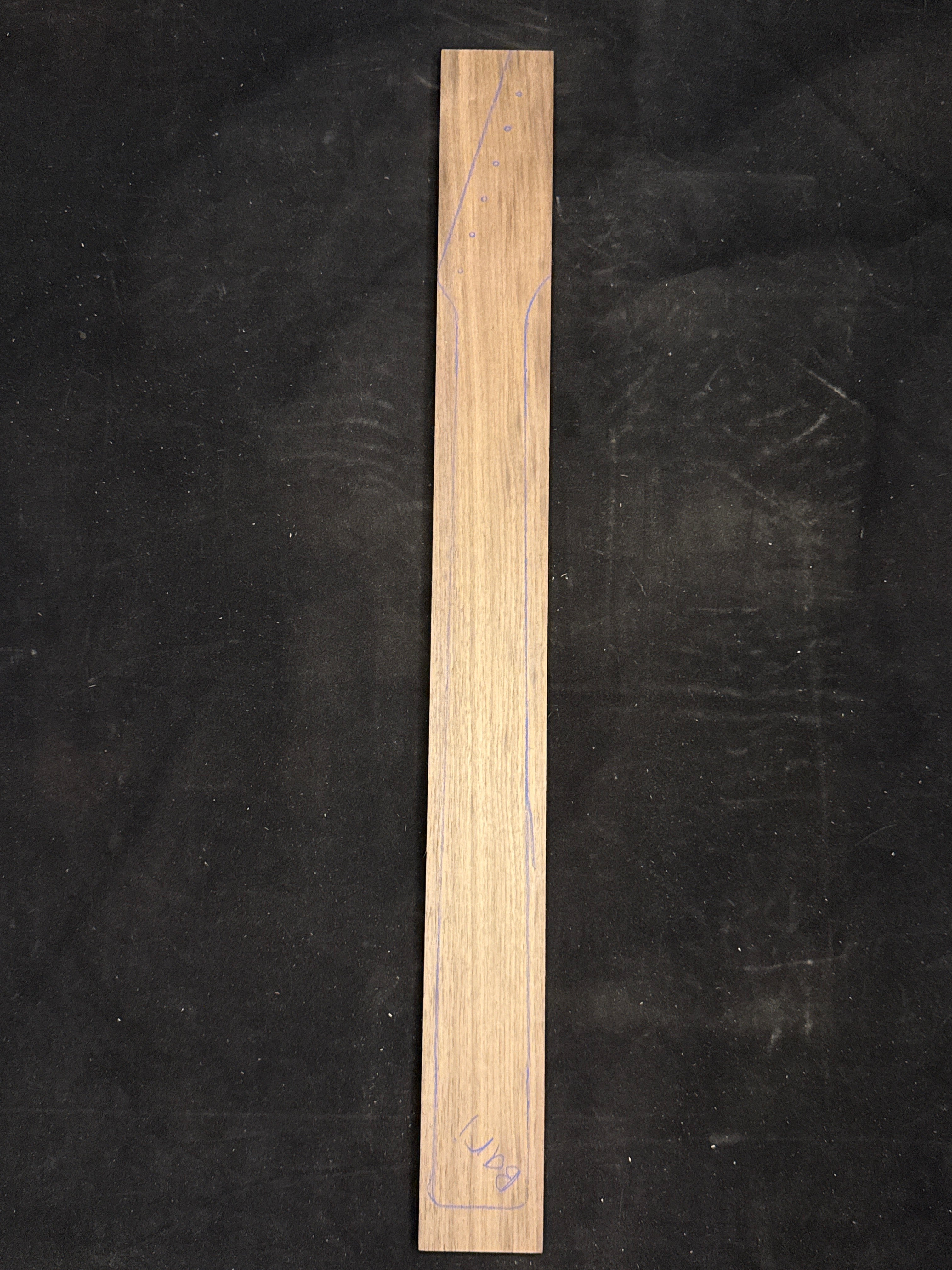 Black Walnut Electric Guitar Neck Blank 01