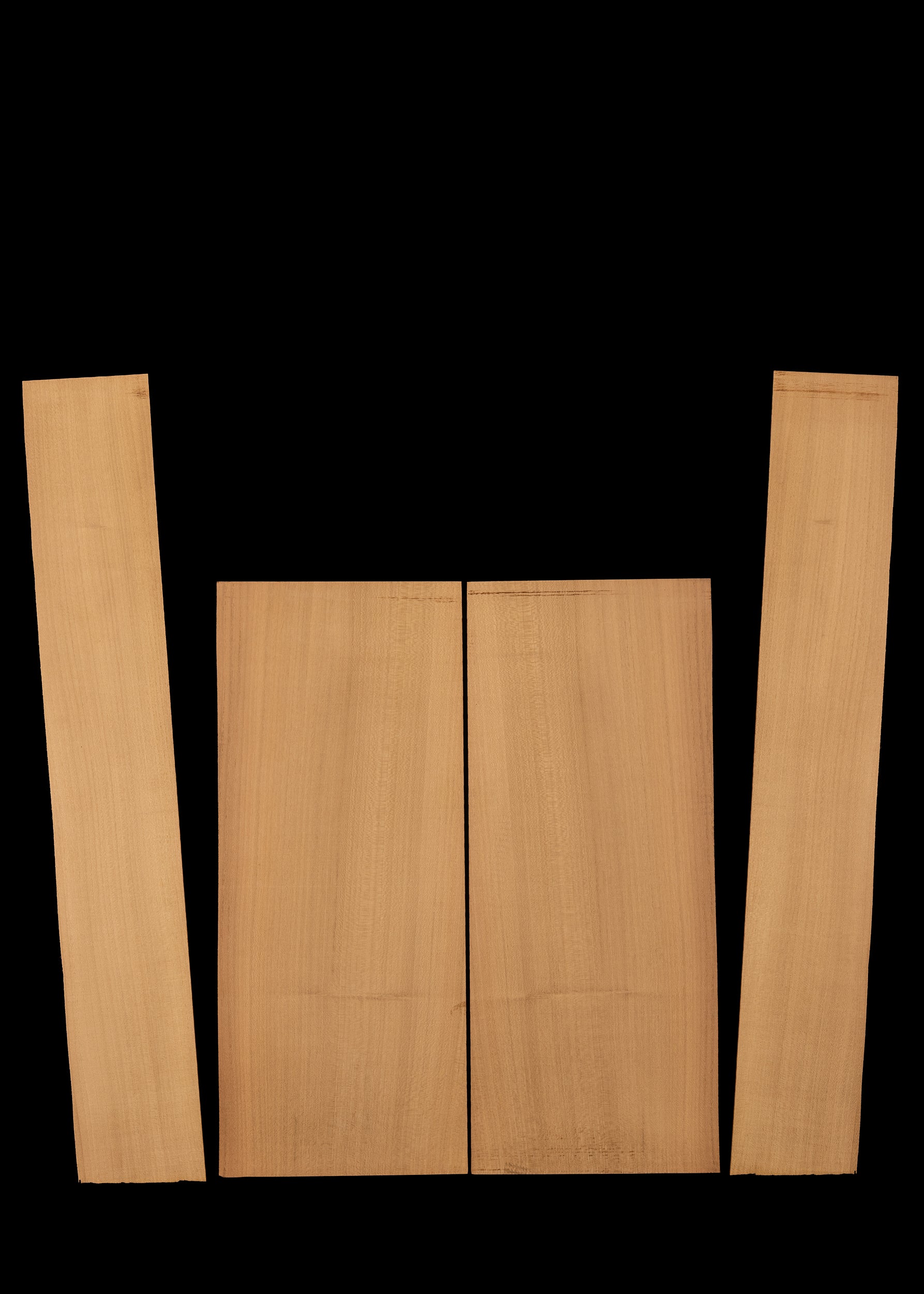 Black Locust Acoustic Guitar Back and Sides Set 31