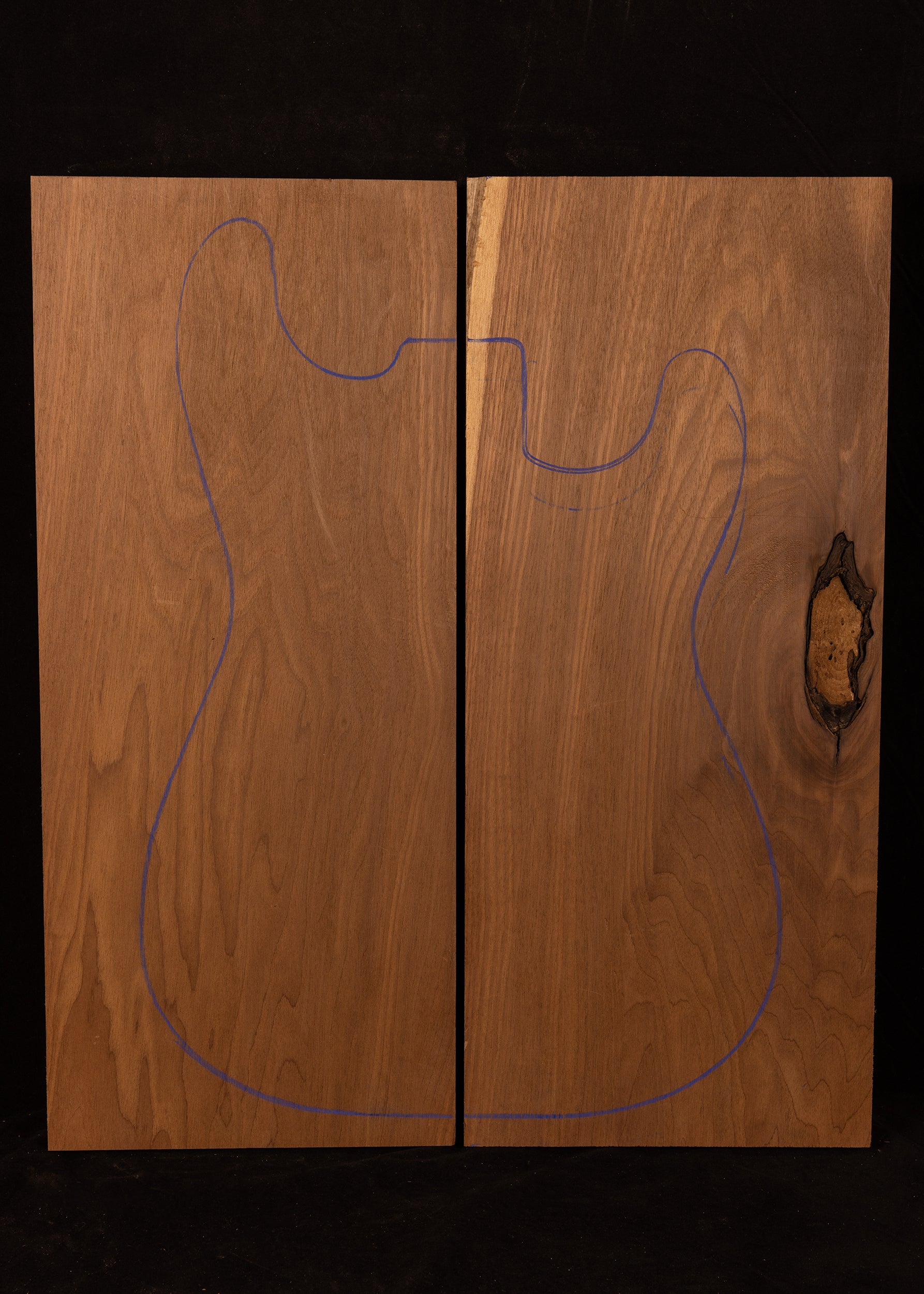 Butternut 2-Piece Electric Guitar Body Blank 05