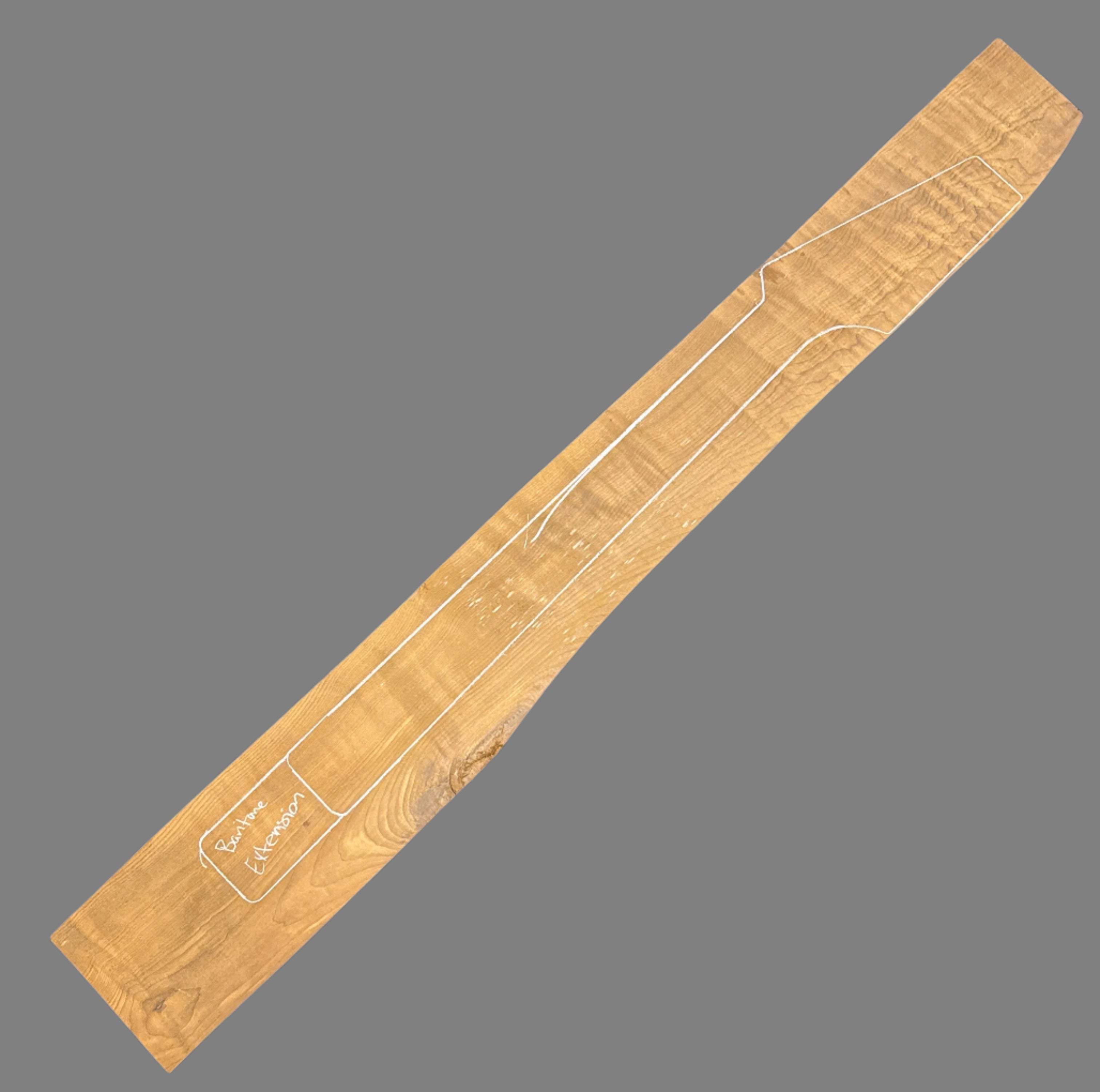 Torrefied Figured Maple Electric Guitar Neck Blank 12