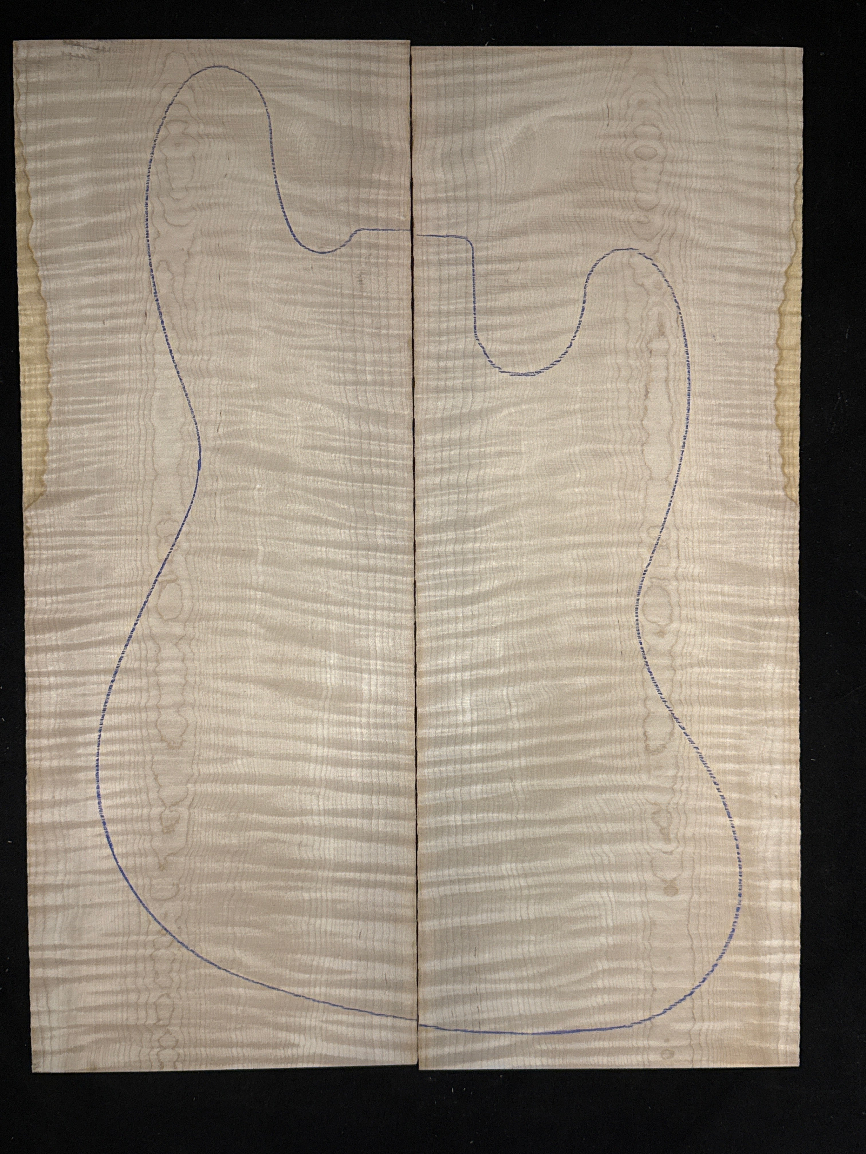 Figured Maple Electric Guitar/Bass Drop Top 32