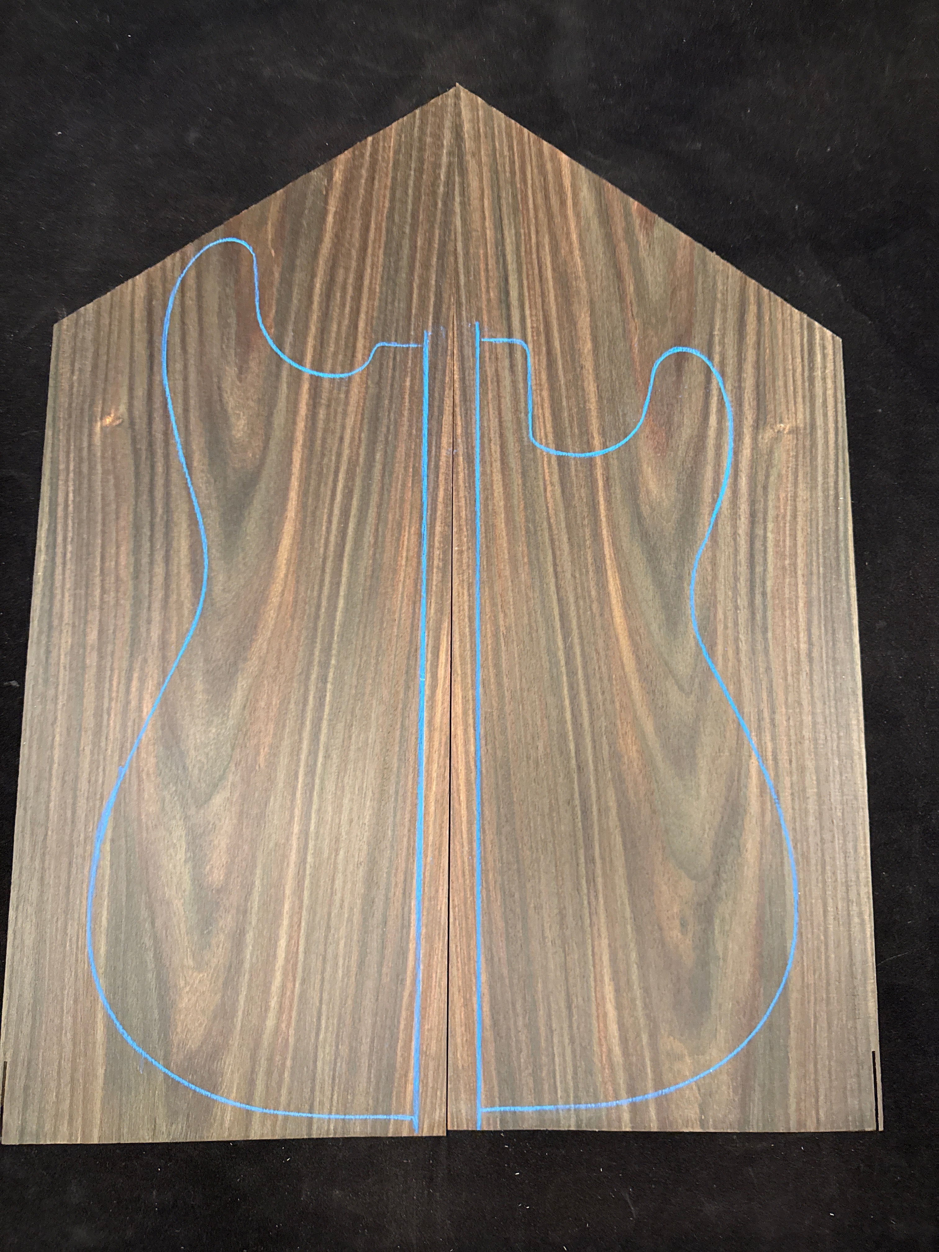 Indian Rosewood Electric Guitar Drop Top 05