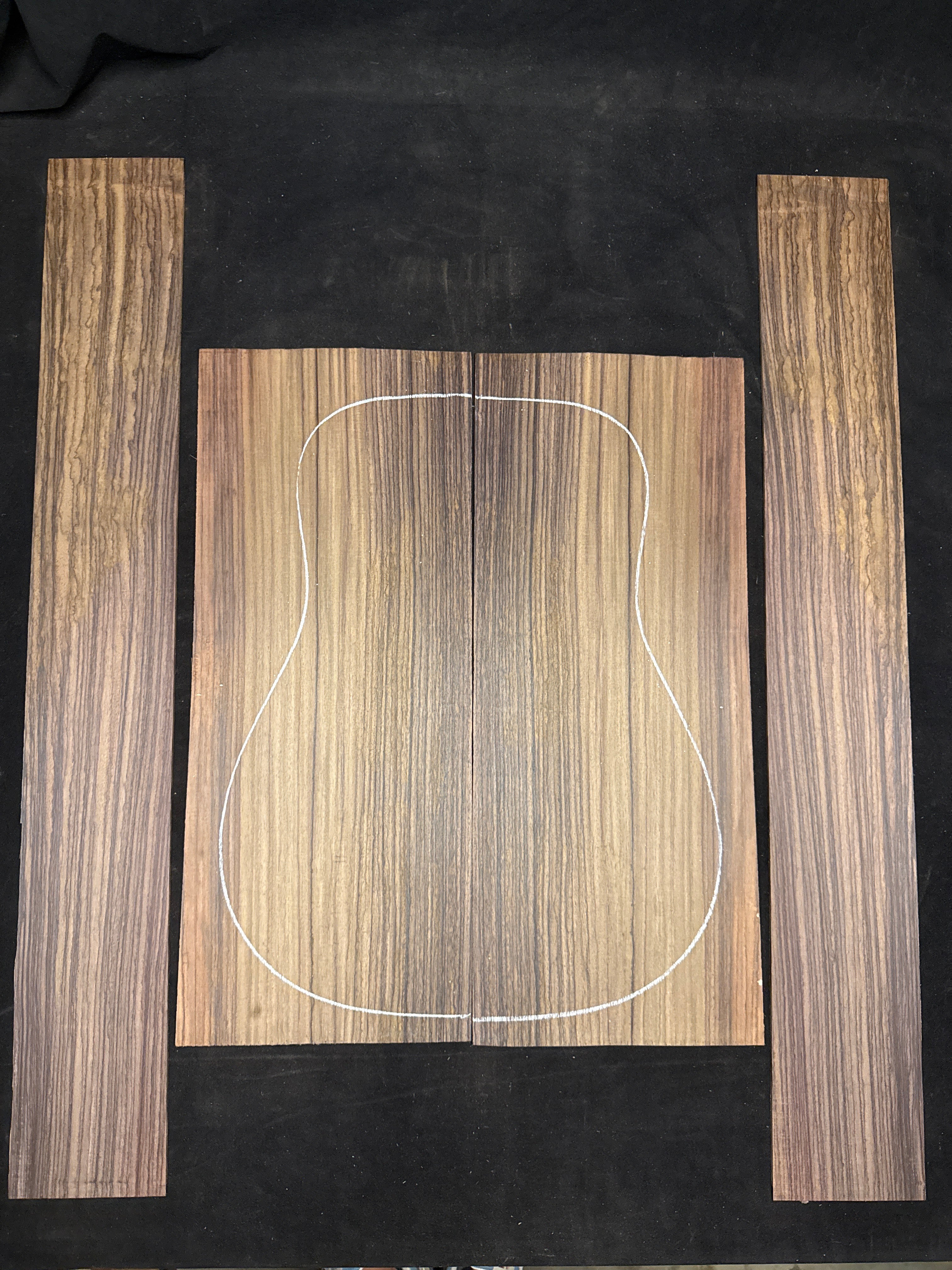 Indian Rosewood Acoustic Guitar Back and Sides Set 60