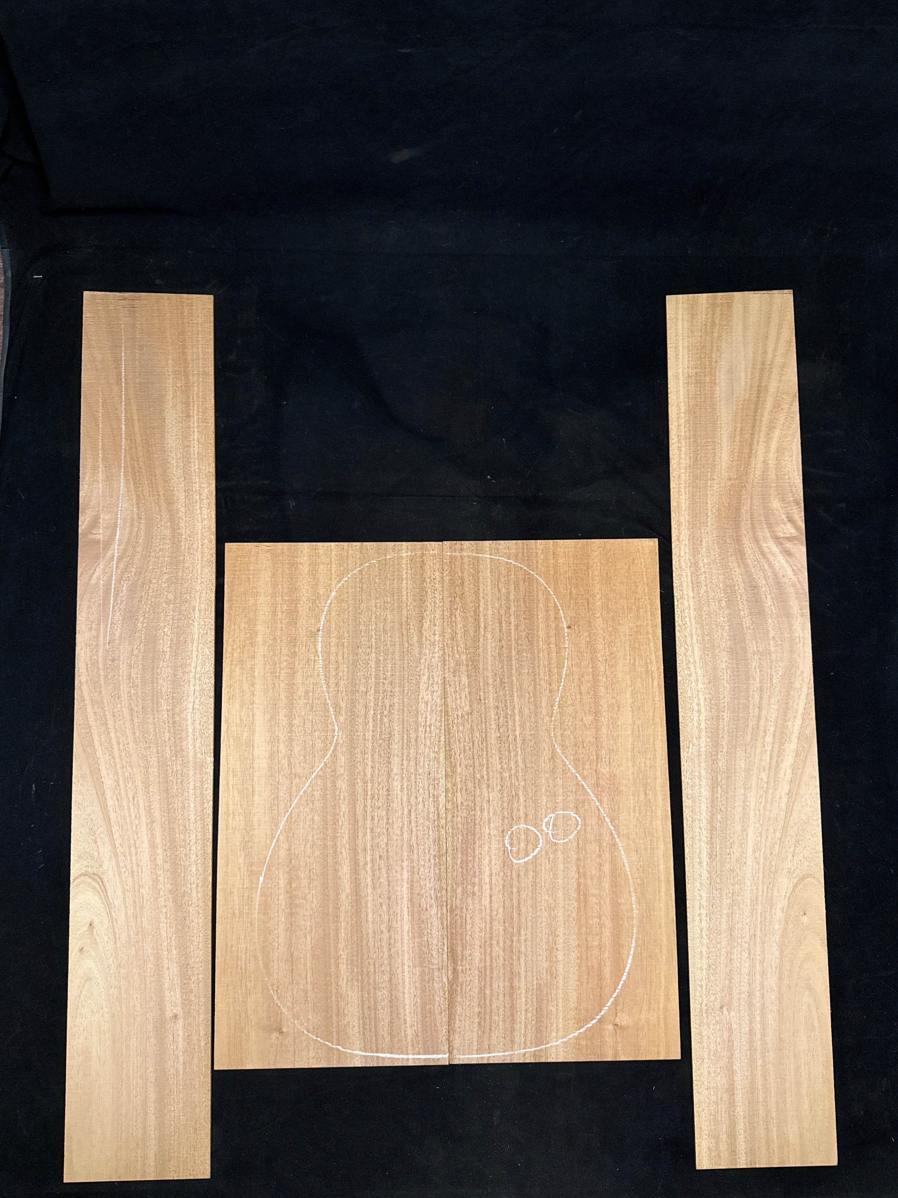 Cuban Mahogany Acoustic Guitar Back & Sides Set 71